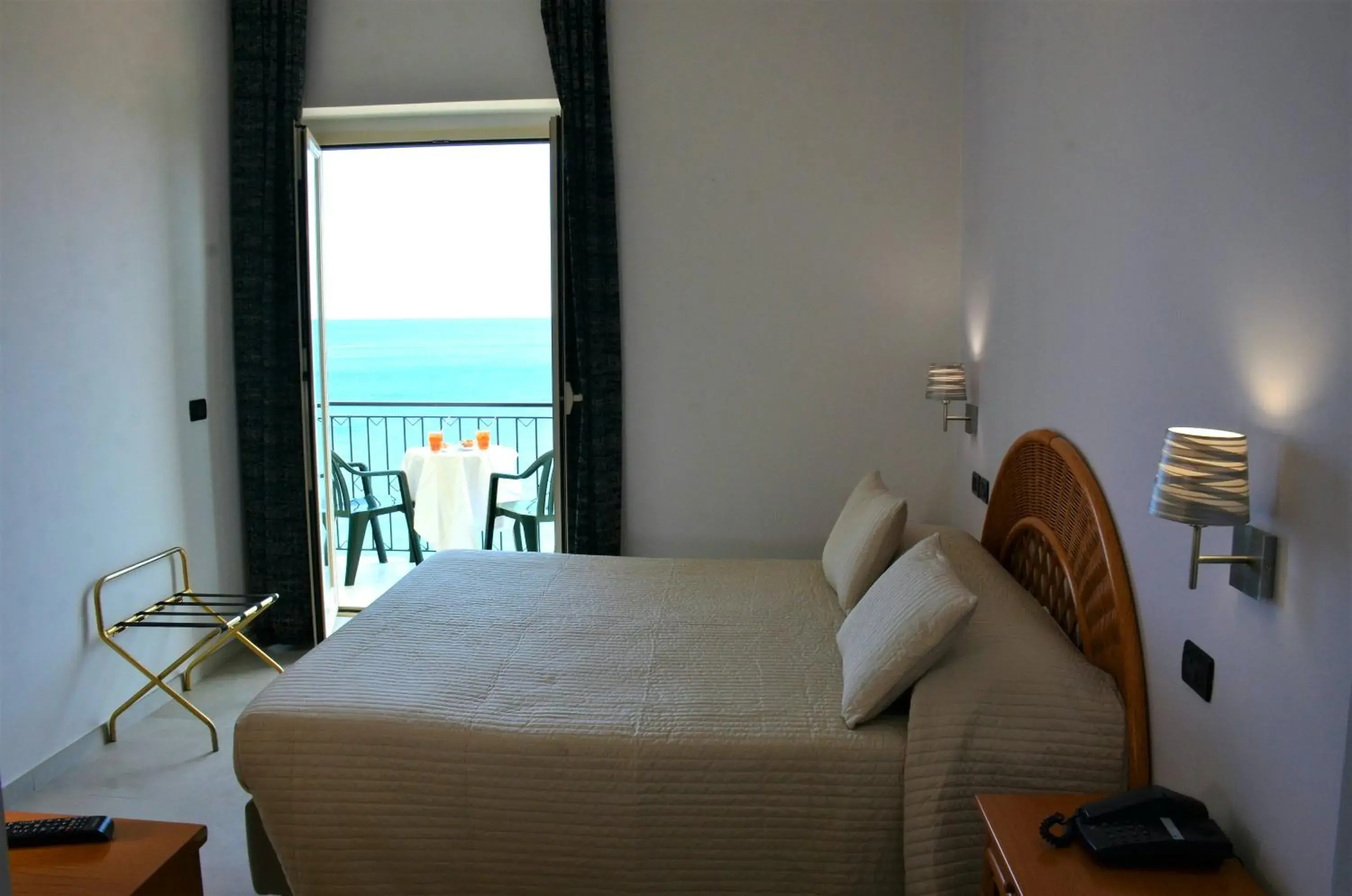 Bed in Hotel Corallo Bed in Hotel Corallo