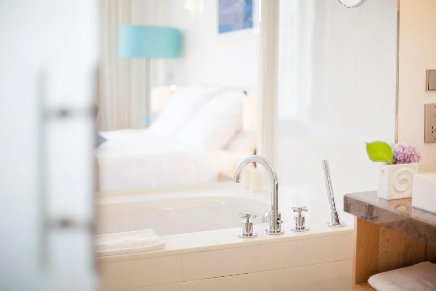 Bathroom, Bed in Sun Gardens Dubrovnik