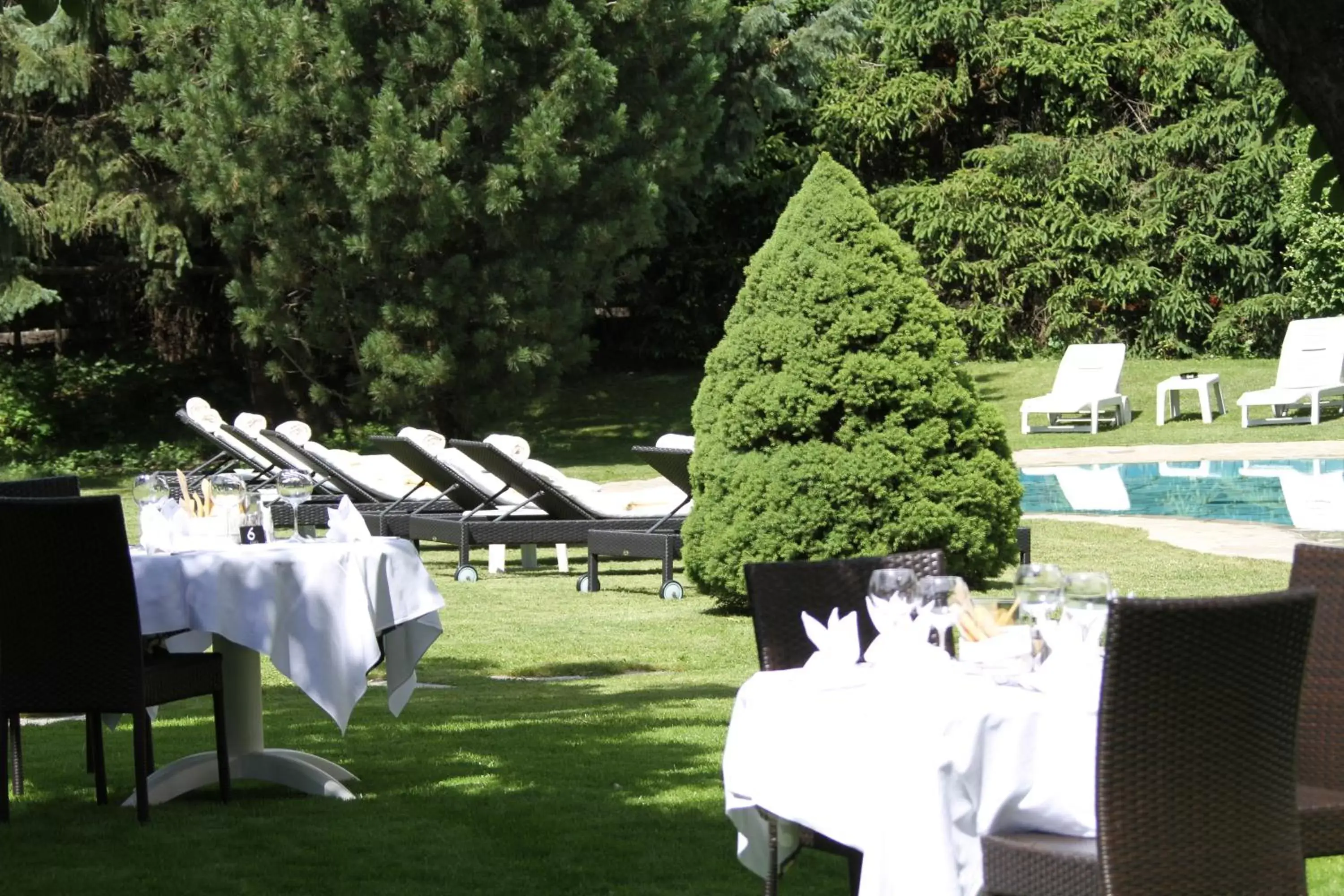 Garden, Restaurant/Places to Eat in Hotel ANDER