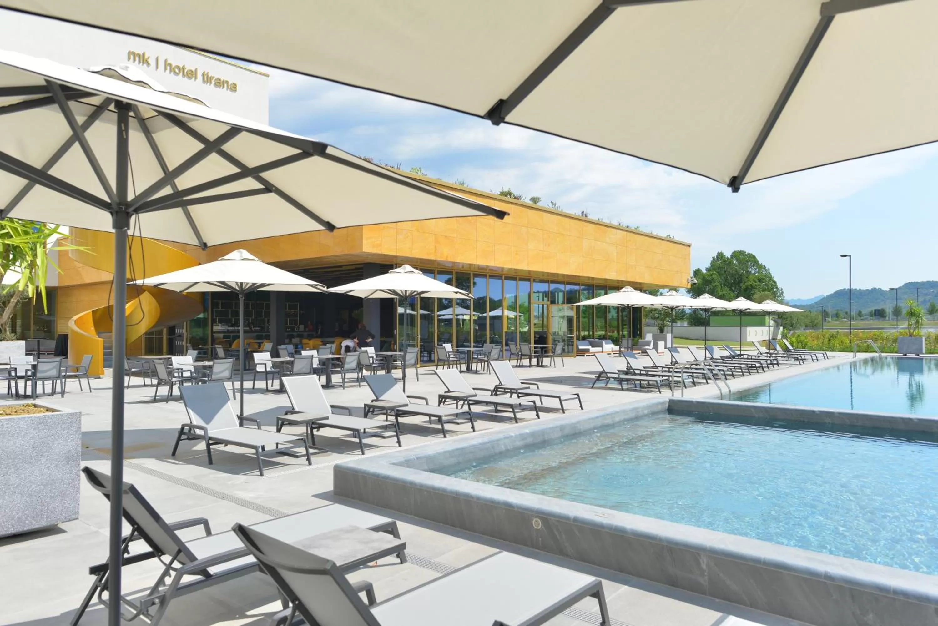 Swimming pool in mk hotel tirana