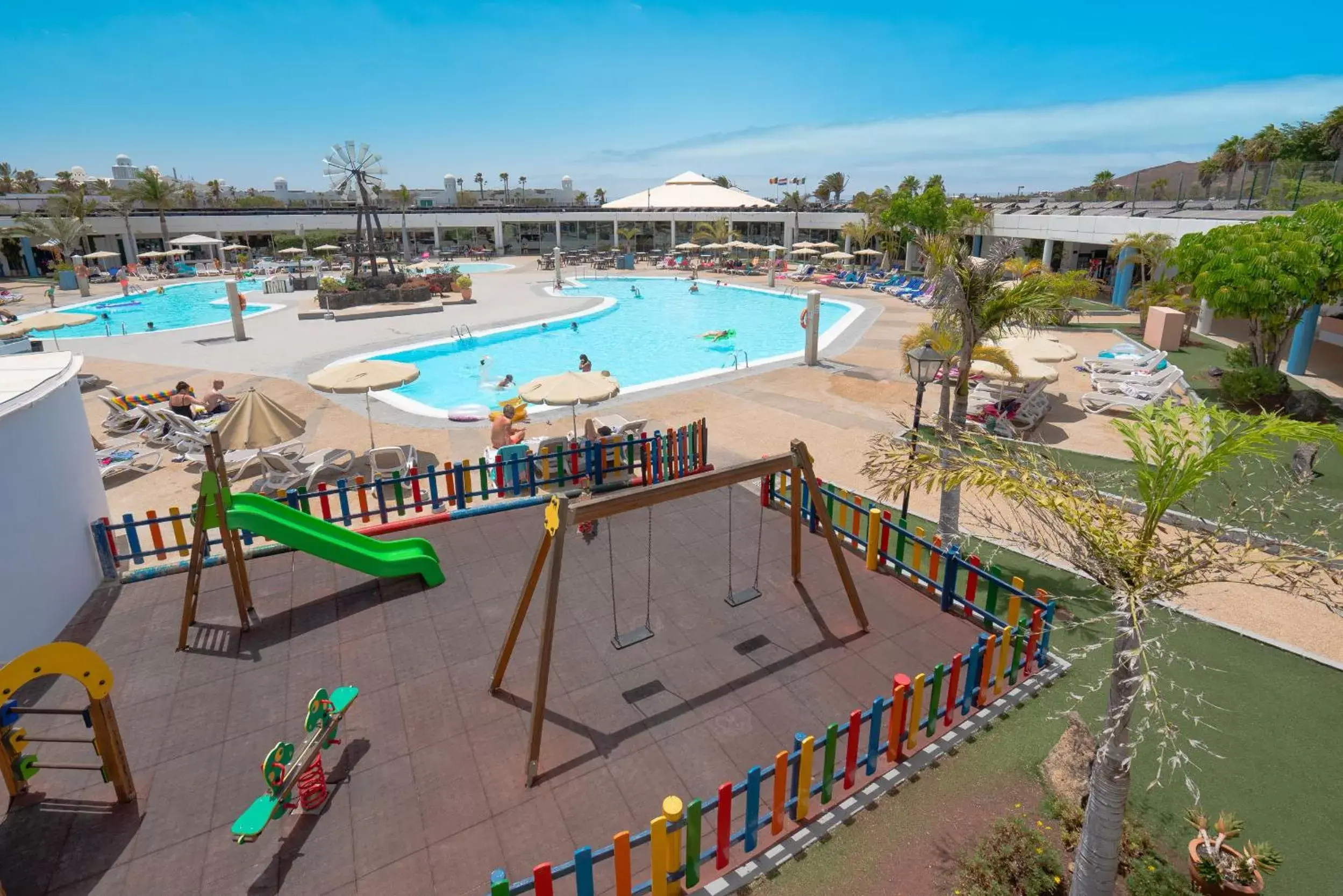 Children play ground, Pool View in Relaxia Lanzasur Club - Aqualava Water Park