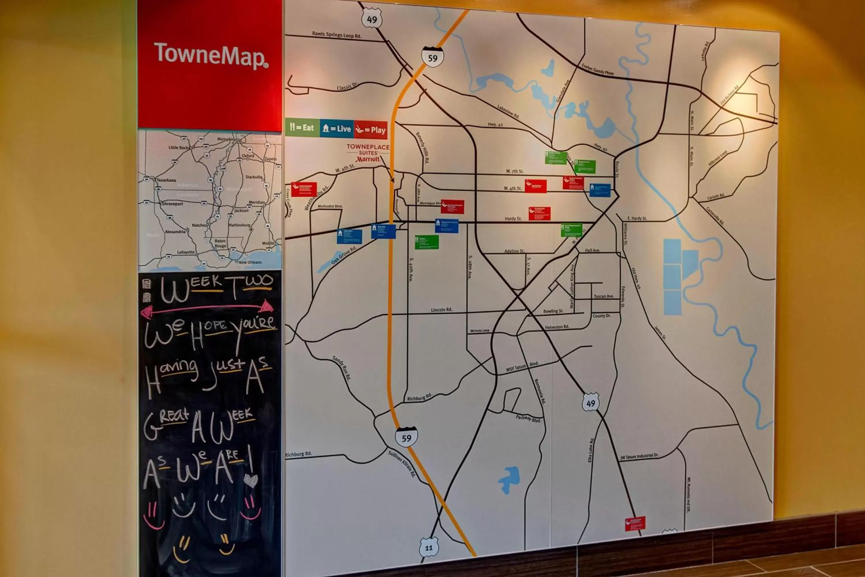 Location, Floor Plan in TownePlace Suites by Marriott Hattiesburg