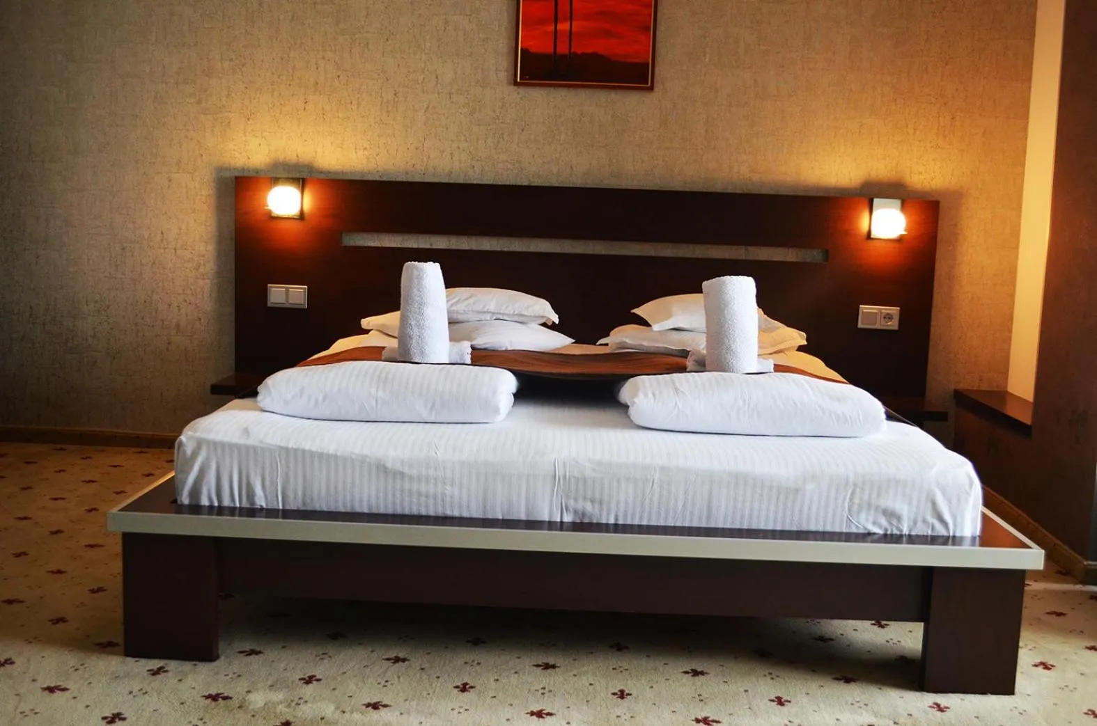 Bed in Hotel Premier