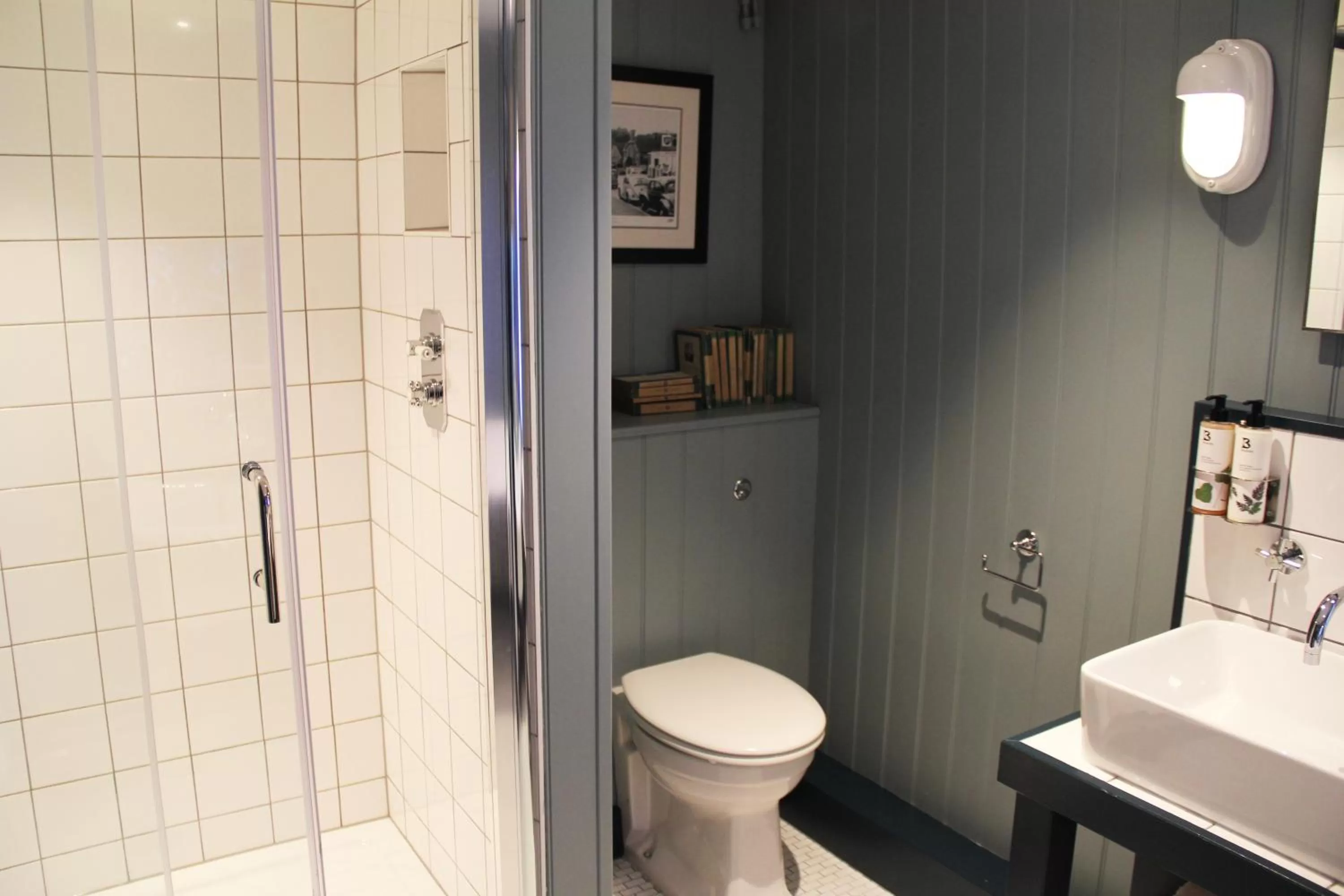 Shower in Bel And The Dragon-Churt