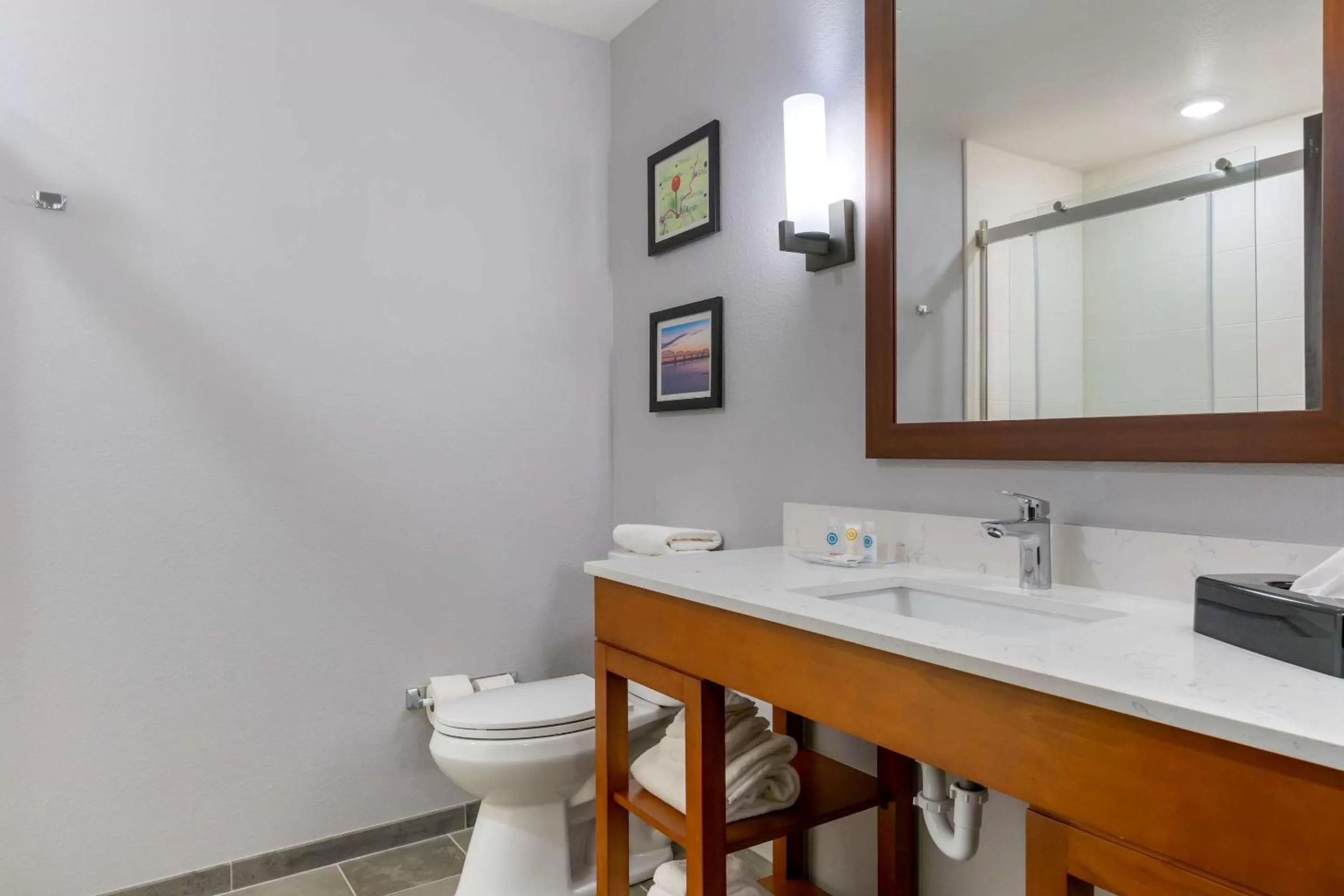 Bathroom in Comfort Suites Paducah Mall Area