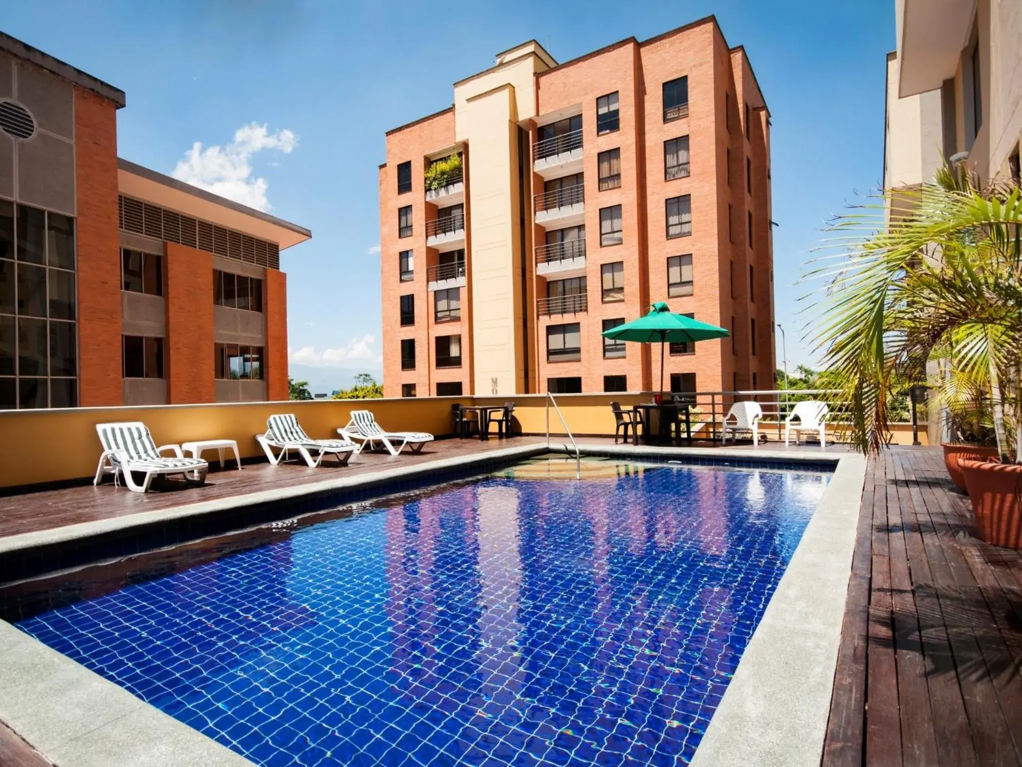 Balcony/Terrace, Swimming Pool in Armenia Hotel