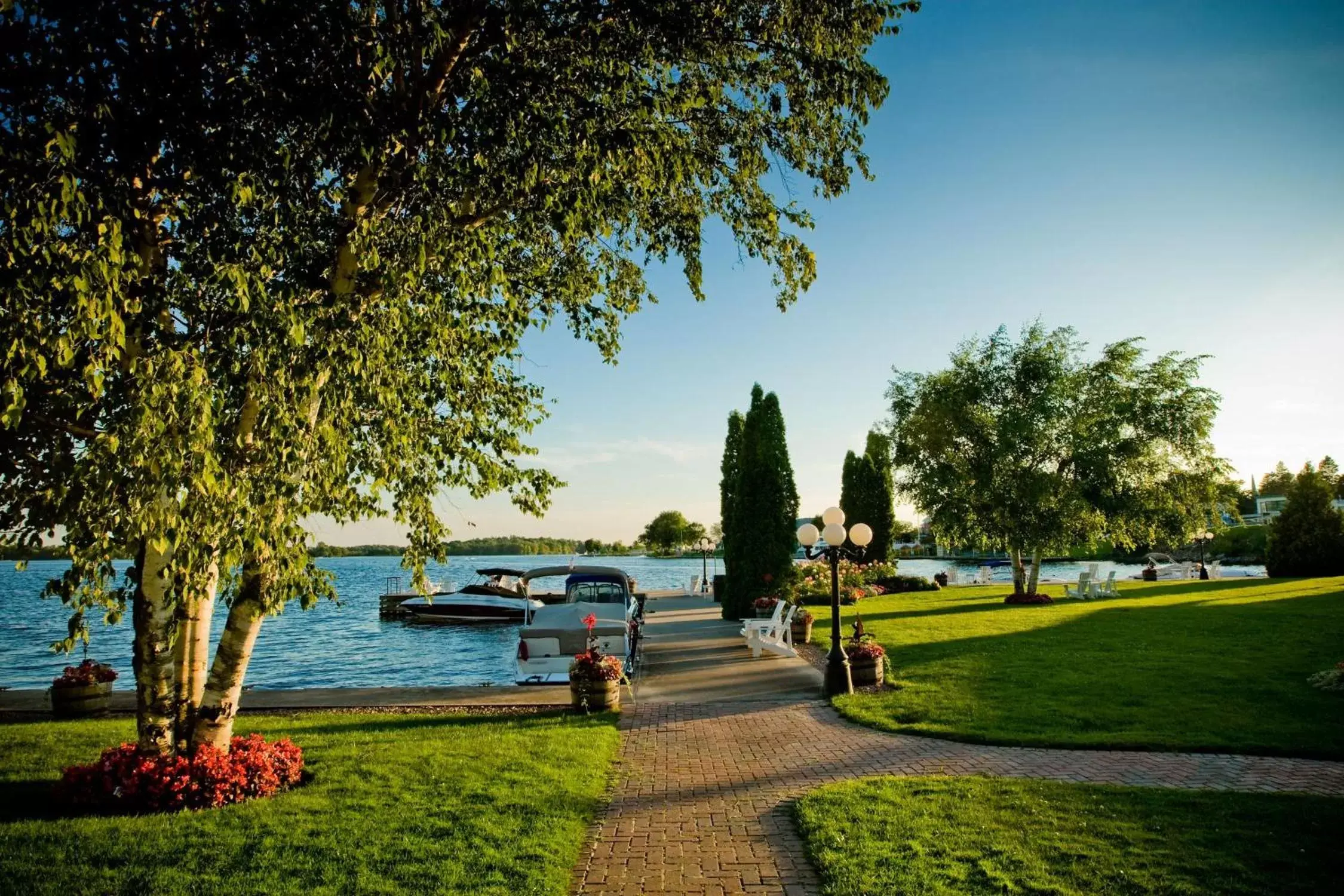 River view, Garden in The Gananoque Inn & Spa