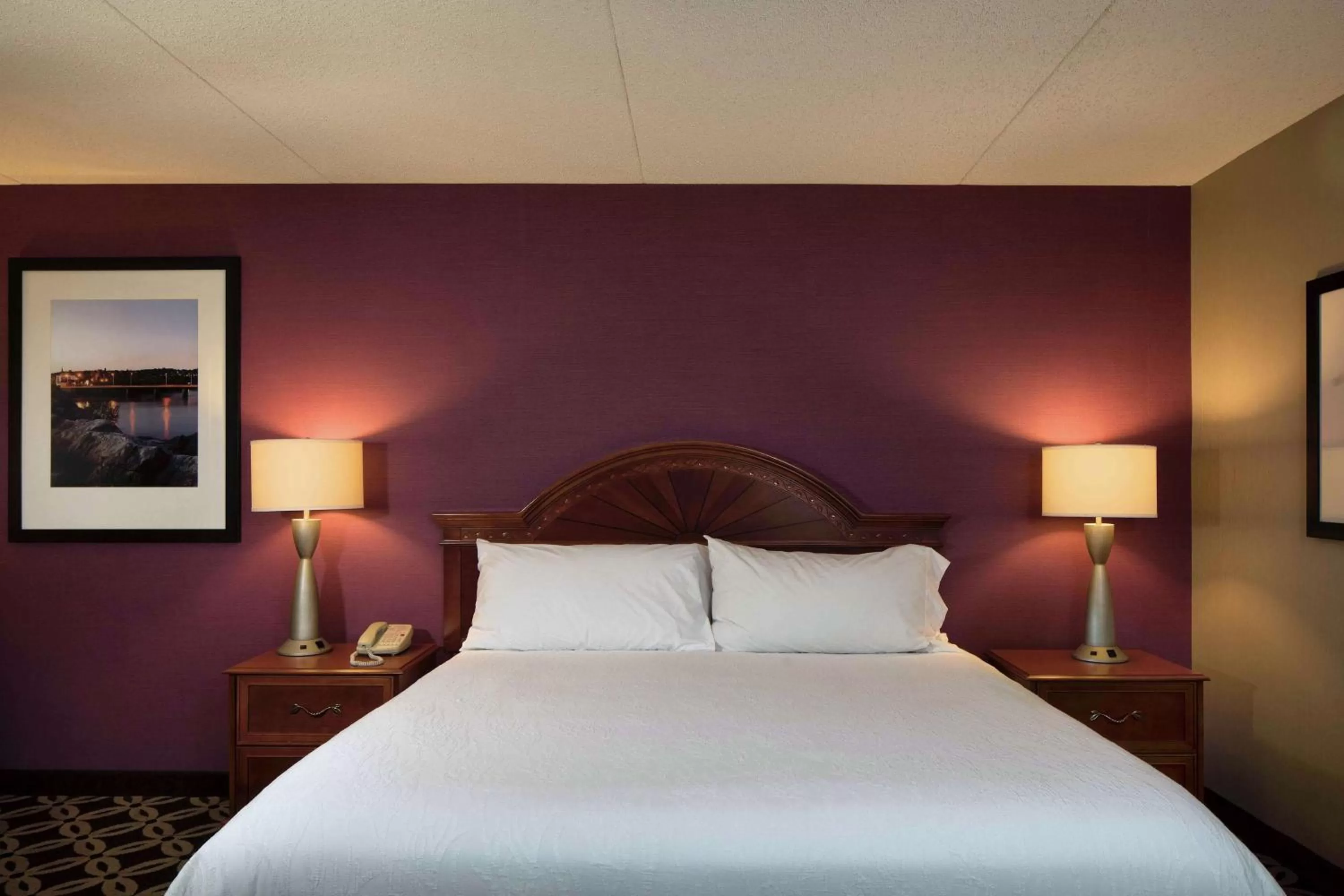 Bed in Hilton Garden Inn Auburn Riverwatch