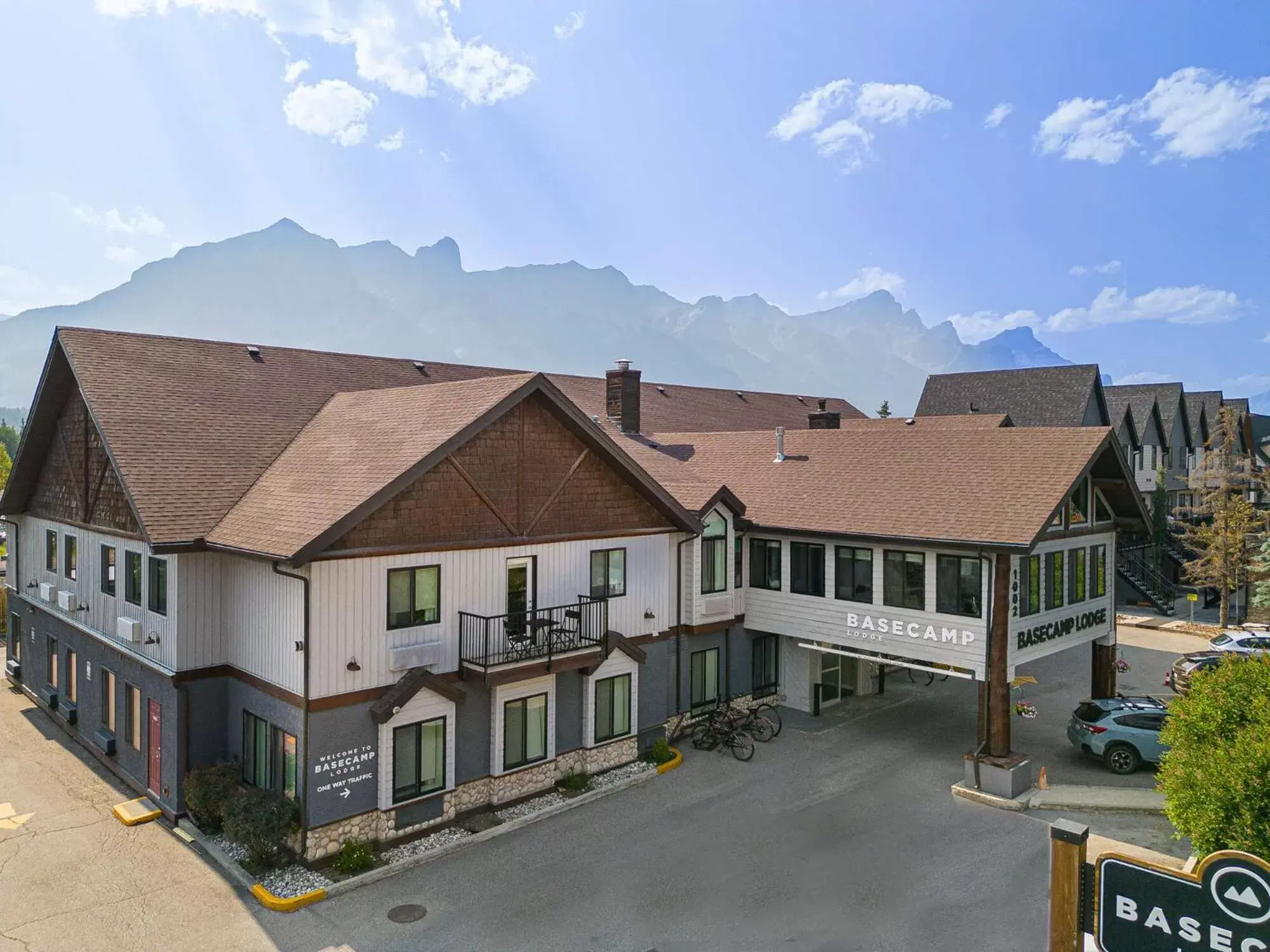 Property building in Basecamp Lodge Canmore