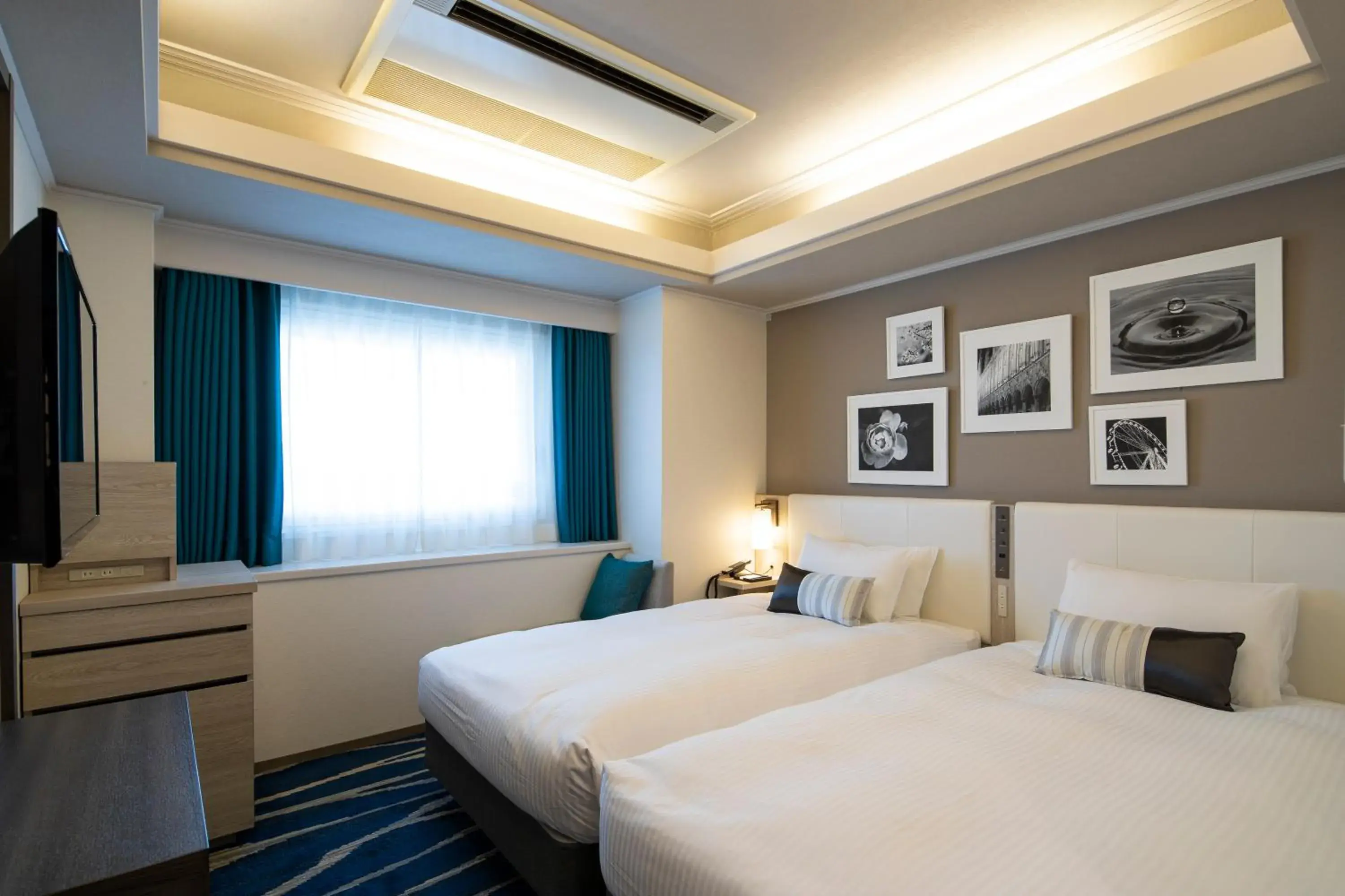 Bed in Shin Yokohama Grace Hotel