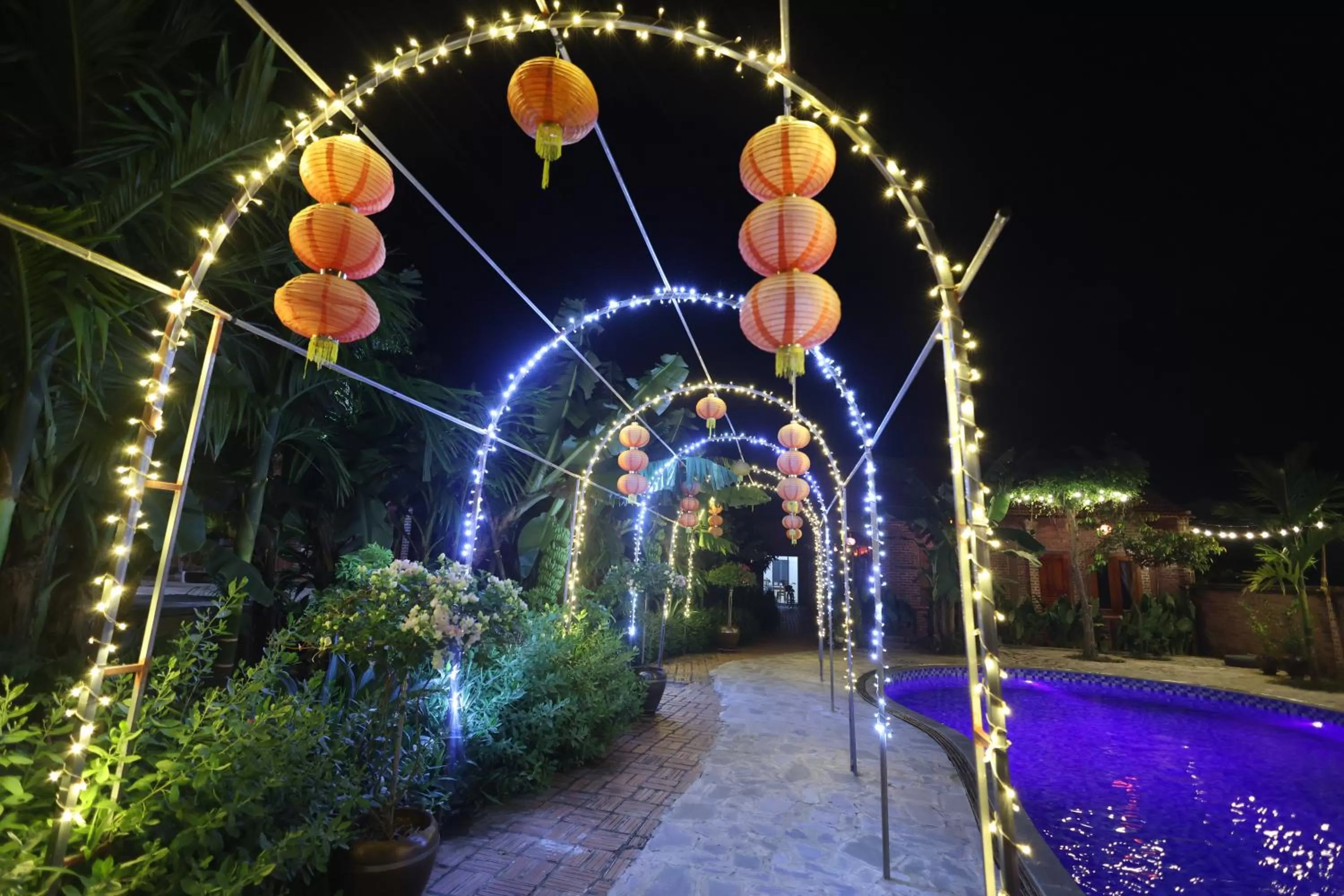 Night in Phạm Gia Homestay Ecogarden