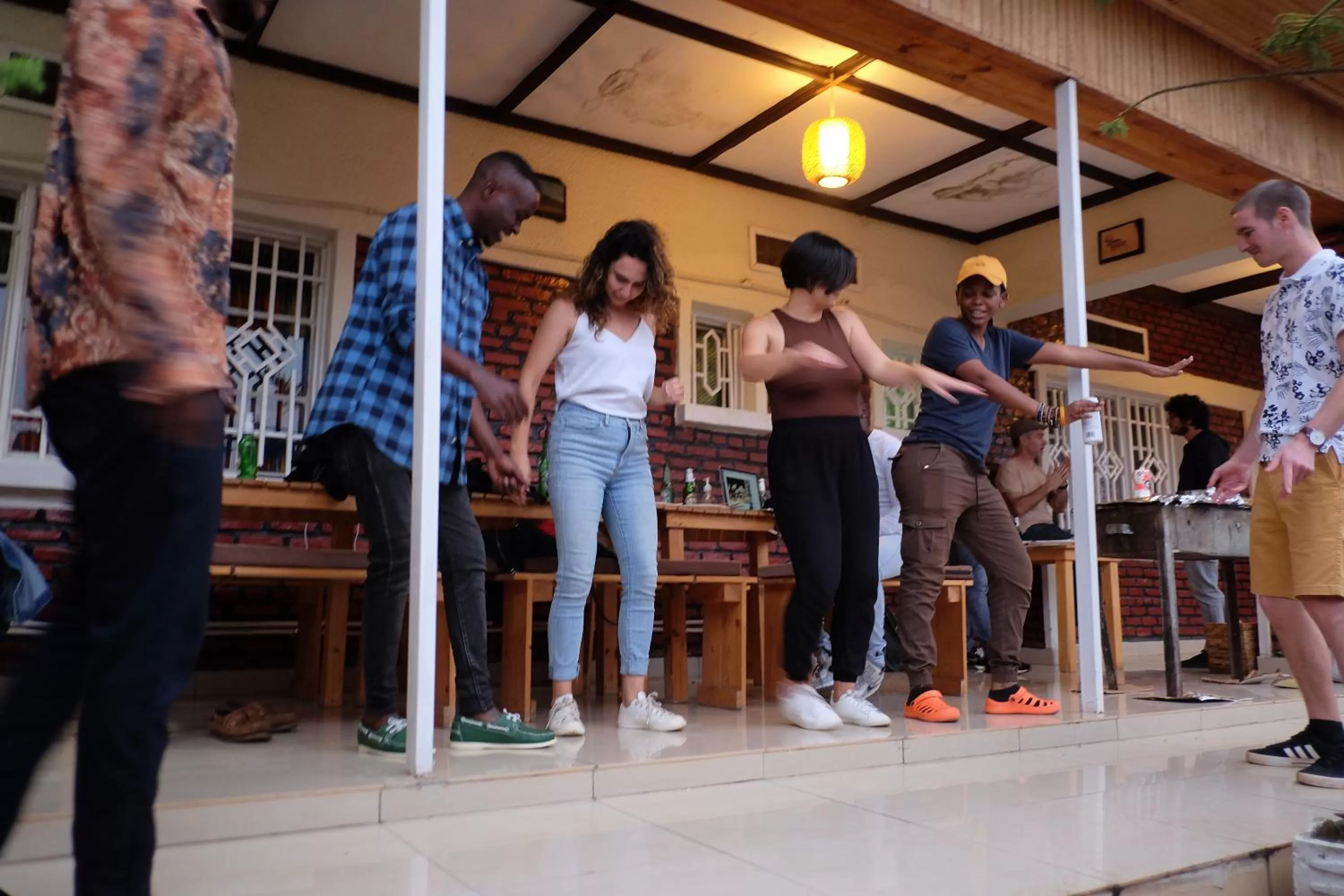 group of guests in INZOZI AFRICA HOUSE B&B- Kacyiru