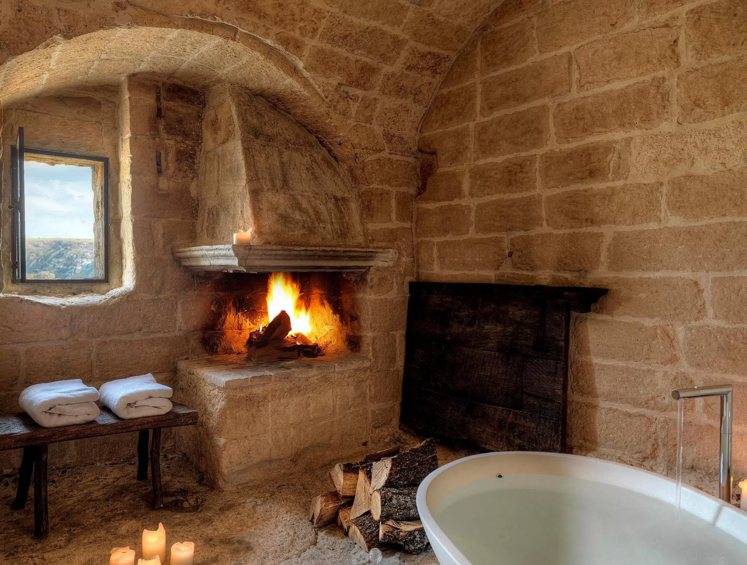 Bathroom in Sextantio Le Grotte Della Civita