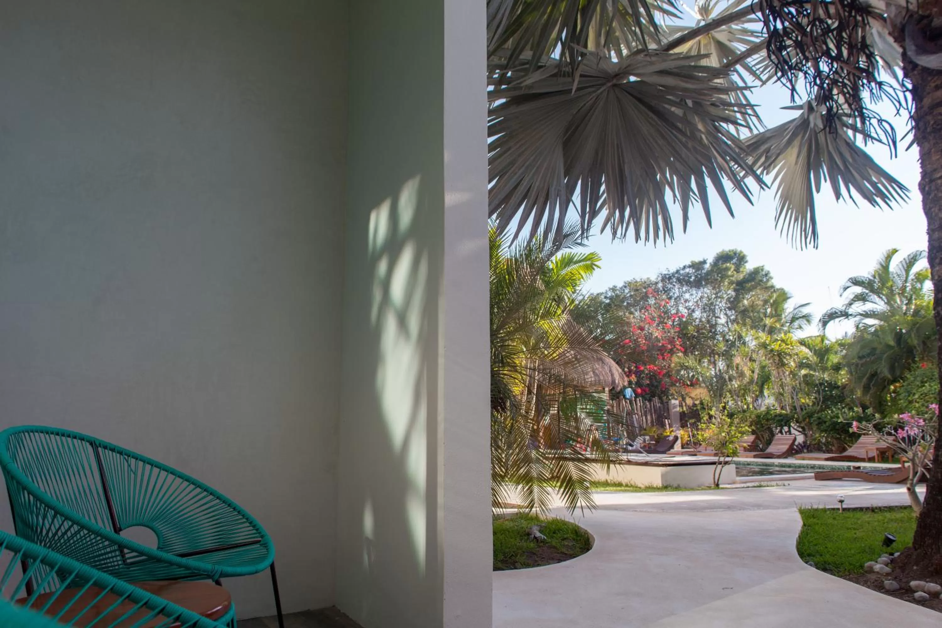 Garden view in Villas H2O