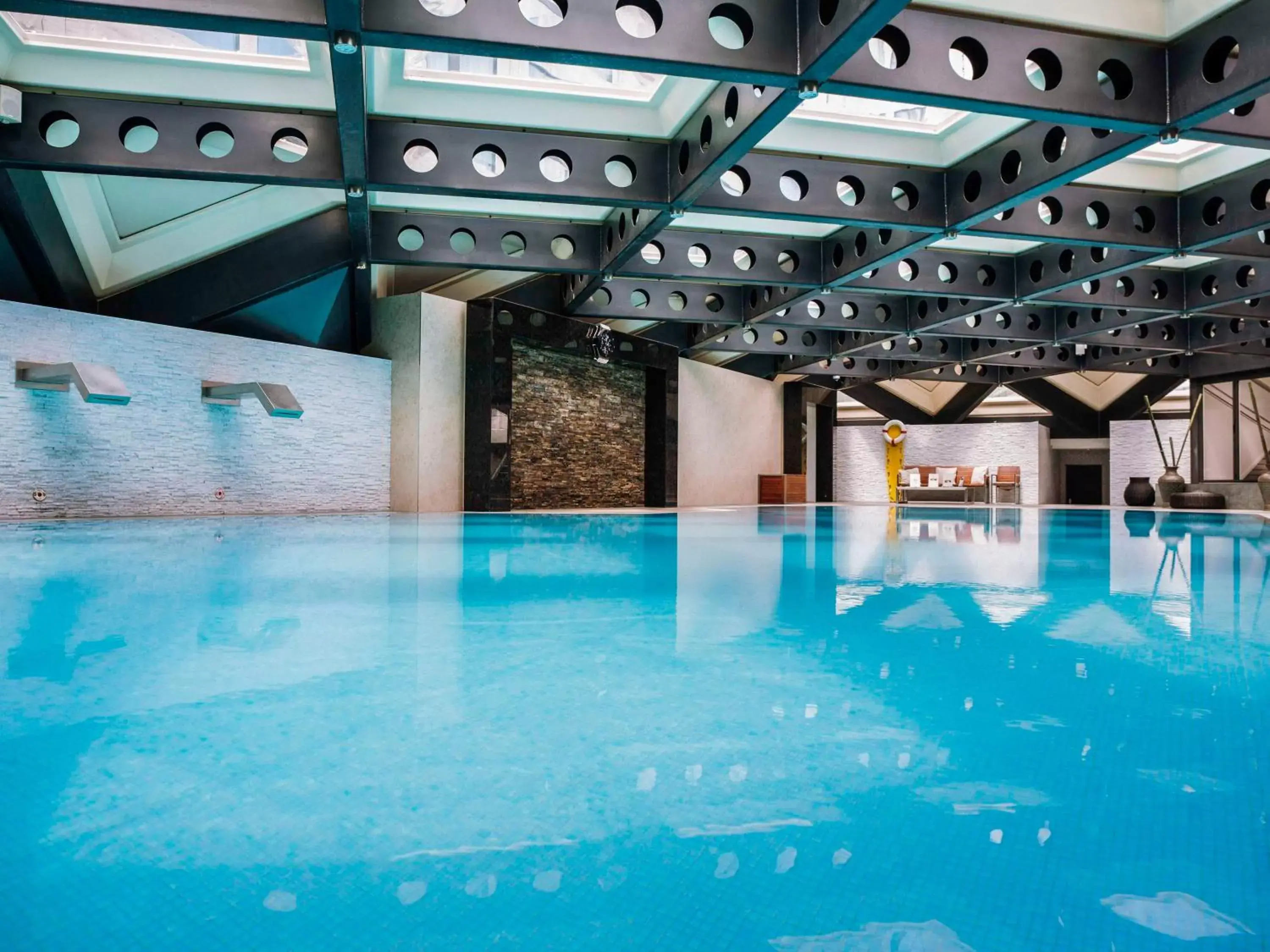 Pool view, Swimming Pool in Fairmont Grand Hotel Geneva