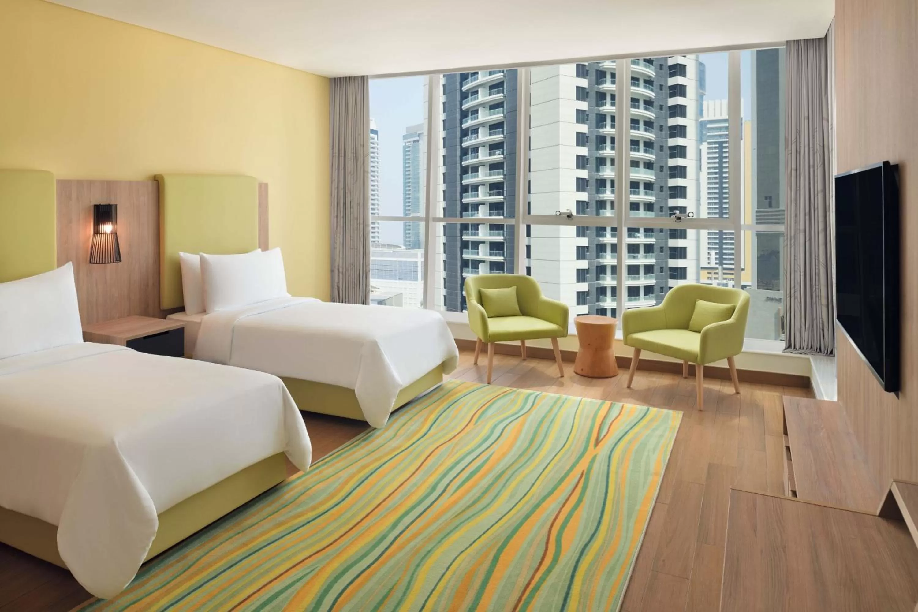 Photo of the whole room, Bed in Element by Westin City Center Doha