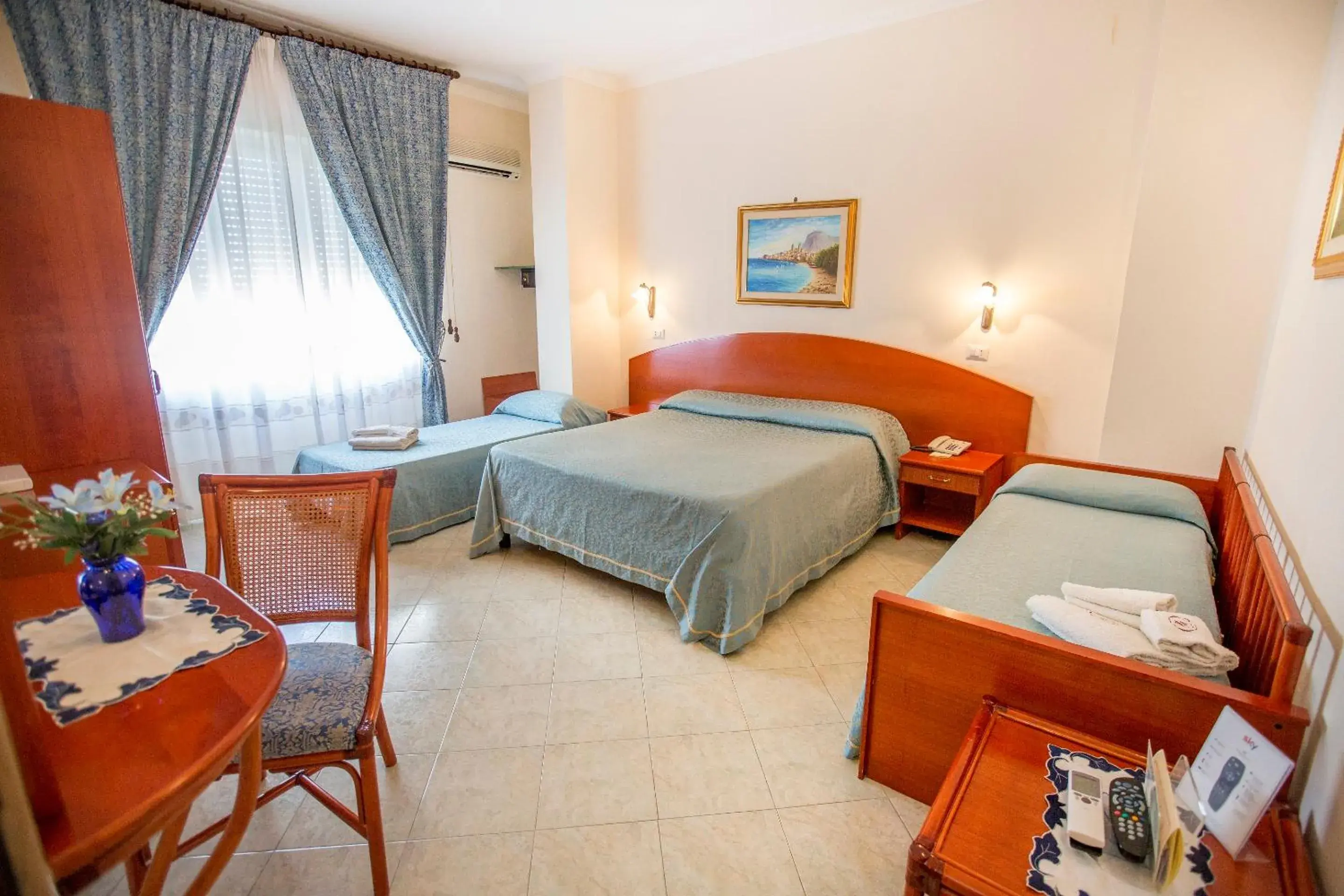 Bed in Hotel Mediterraneo