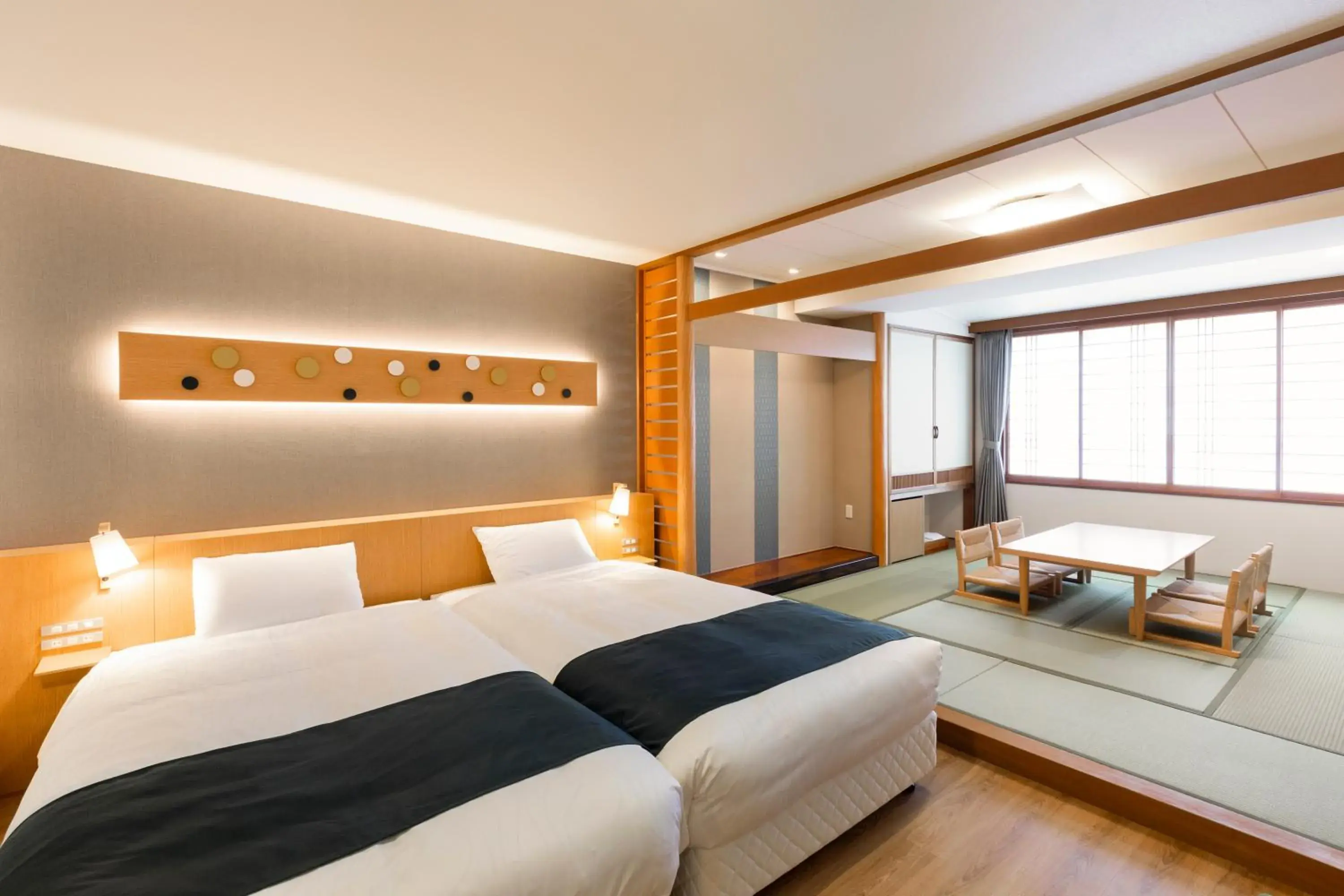 Photo of the whole room, Bed in Kitayuzawa Mori no Soraniwa
