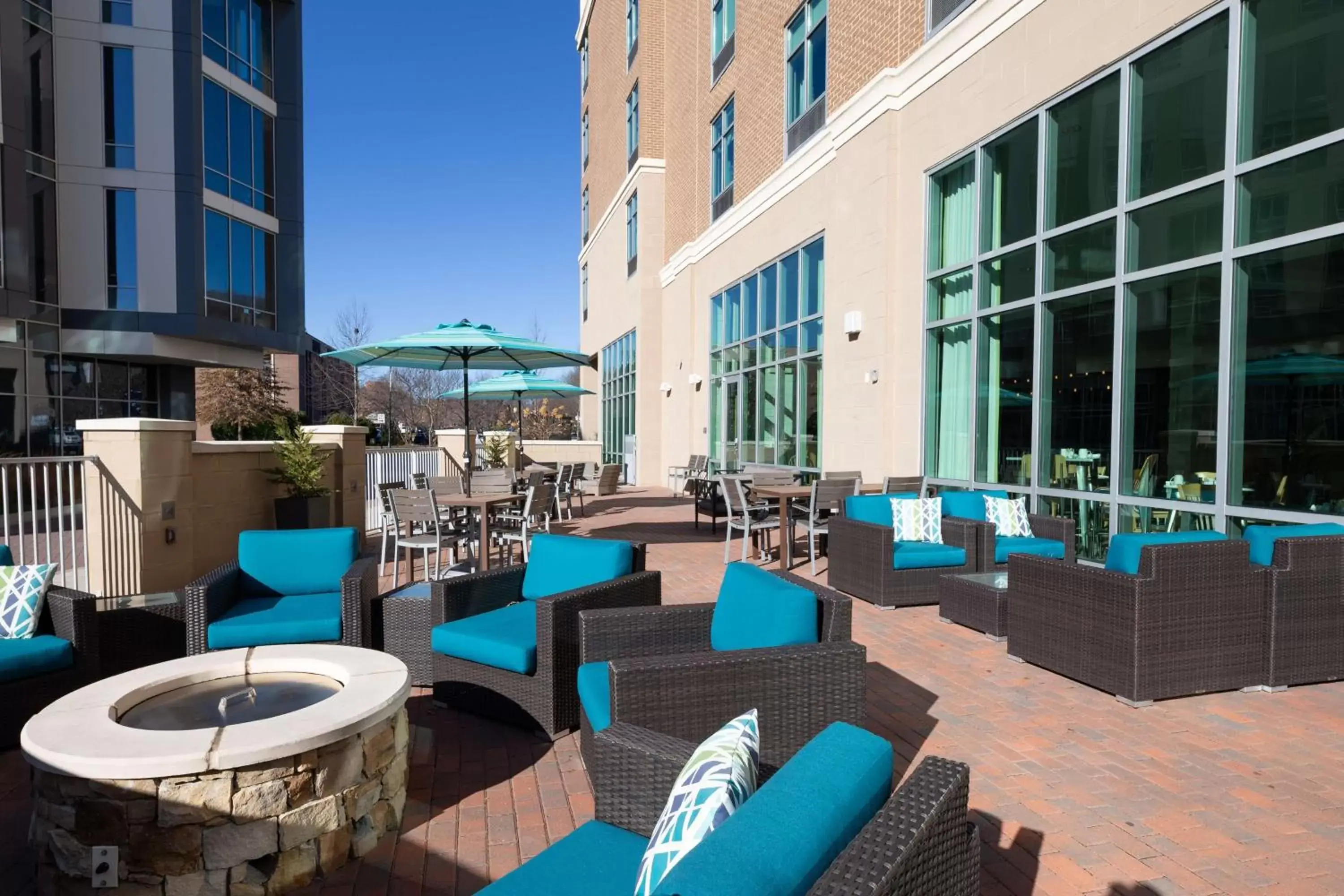 Patio in Hilton Garden Inn Asheville Downtown