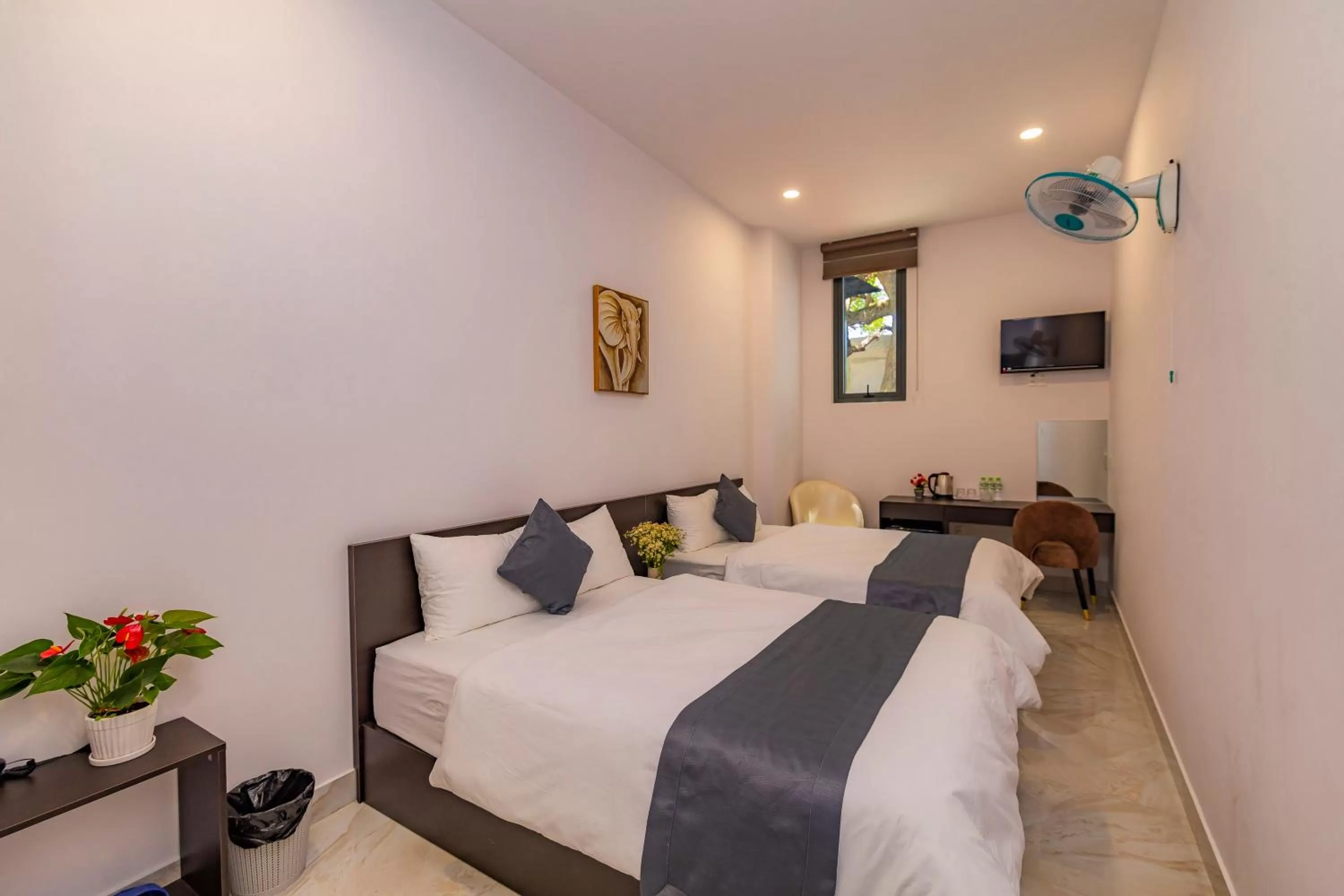 Bed in Khanh Uyen 3 Hotel