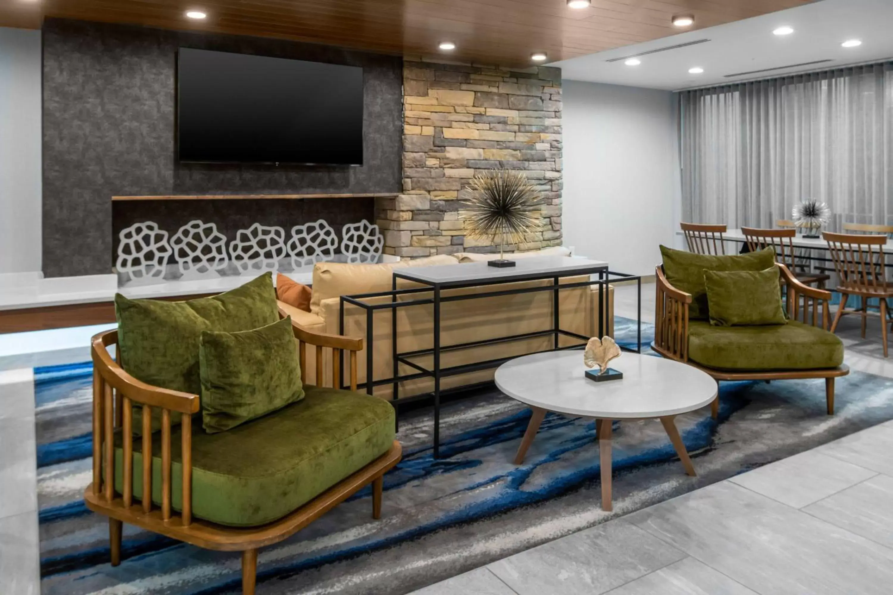 Lobby or reception, Seating Area in Fairfield Inn & Suites Rocky Mount