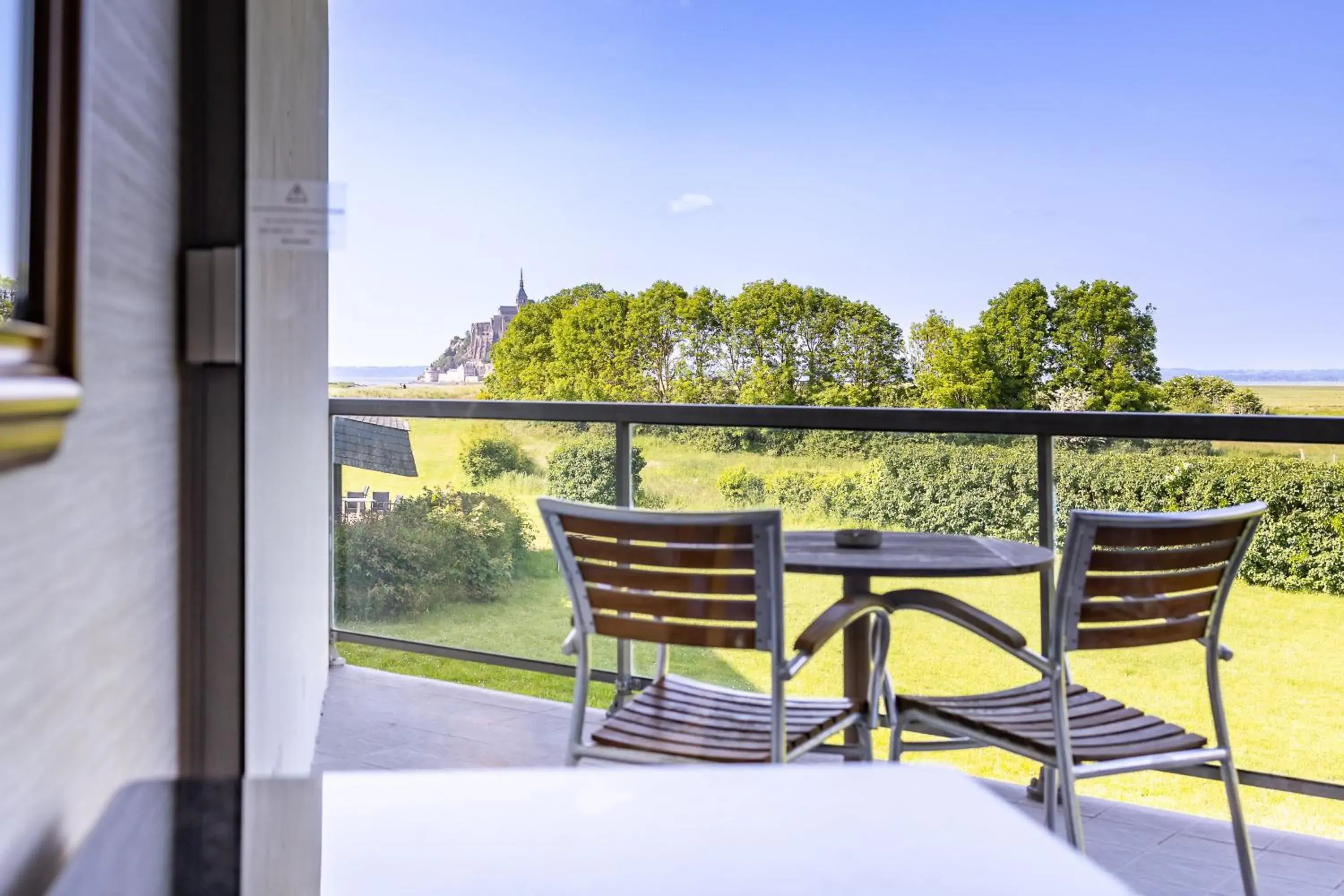 View (from property/room), Balcony/Terrace in Le Relais Saint Michel