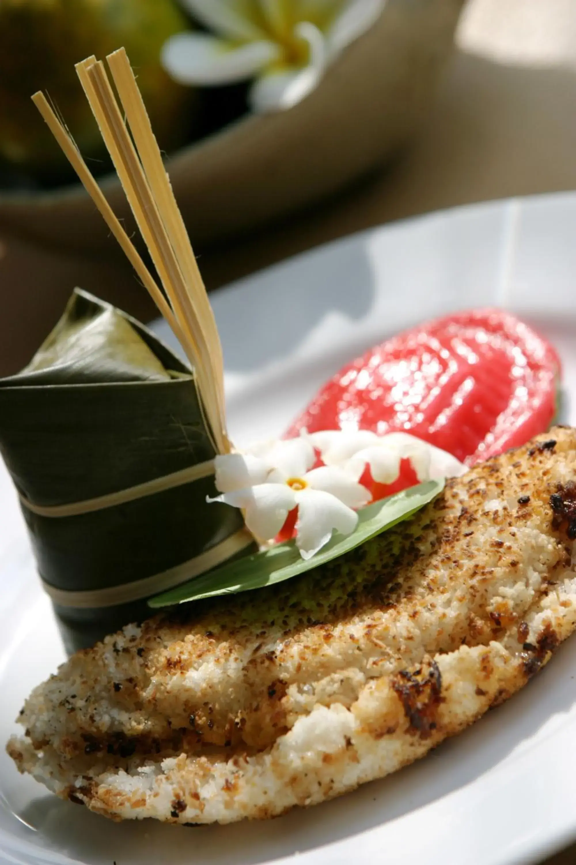 Food close-up in Sarasvati Borobudur Food close-up in Sarasvati Borobudur