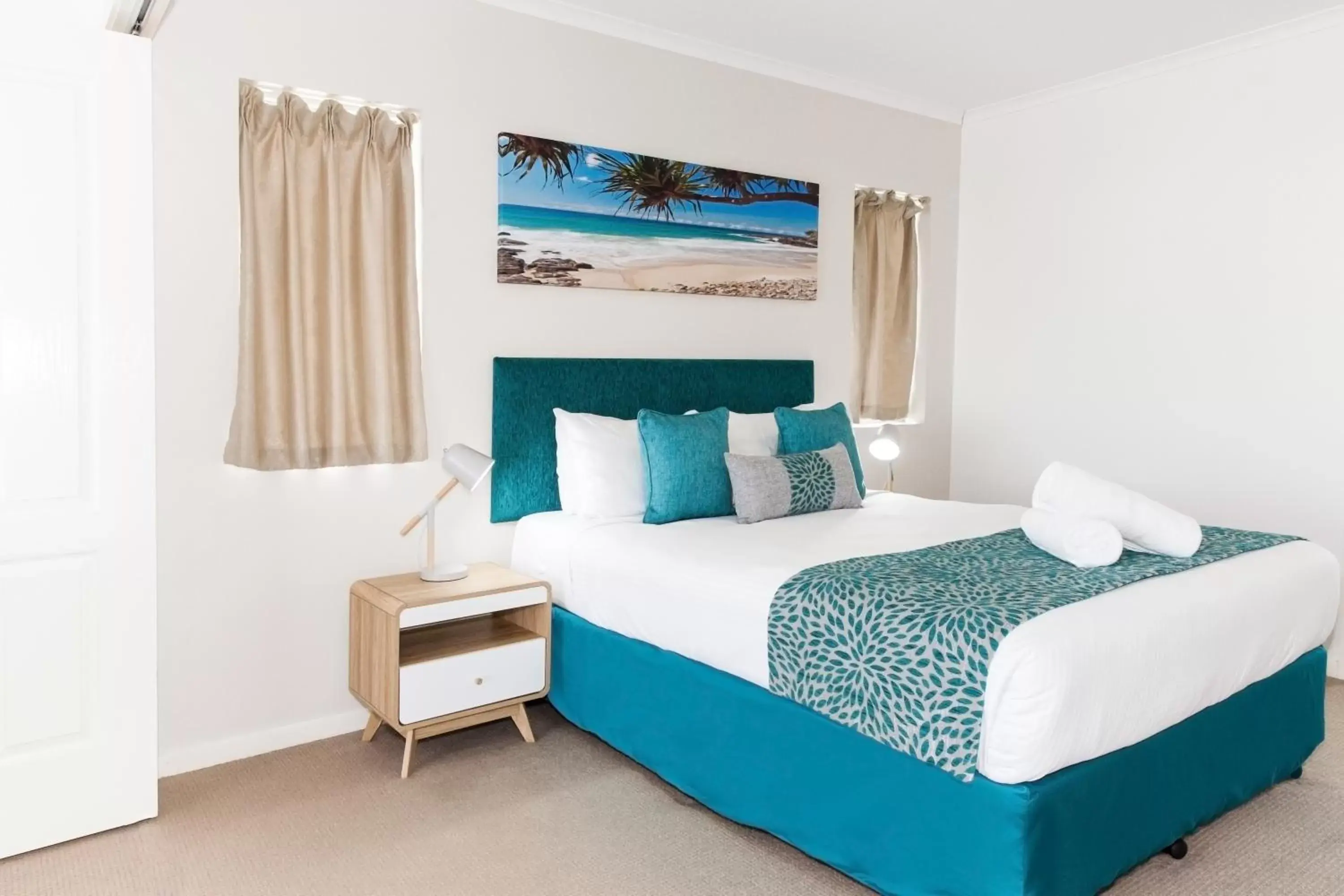 Bed in Ocean Views Resort Caloundra