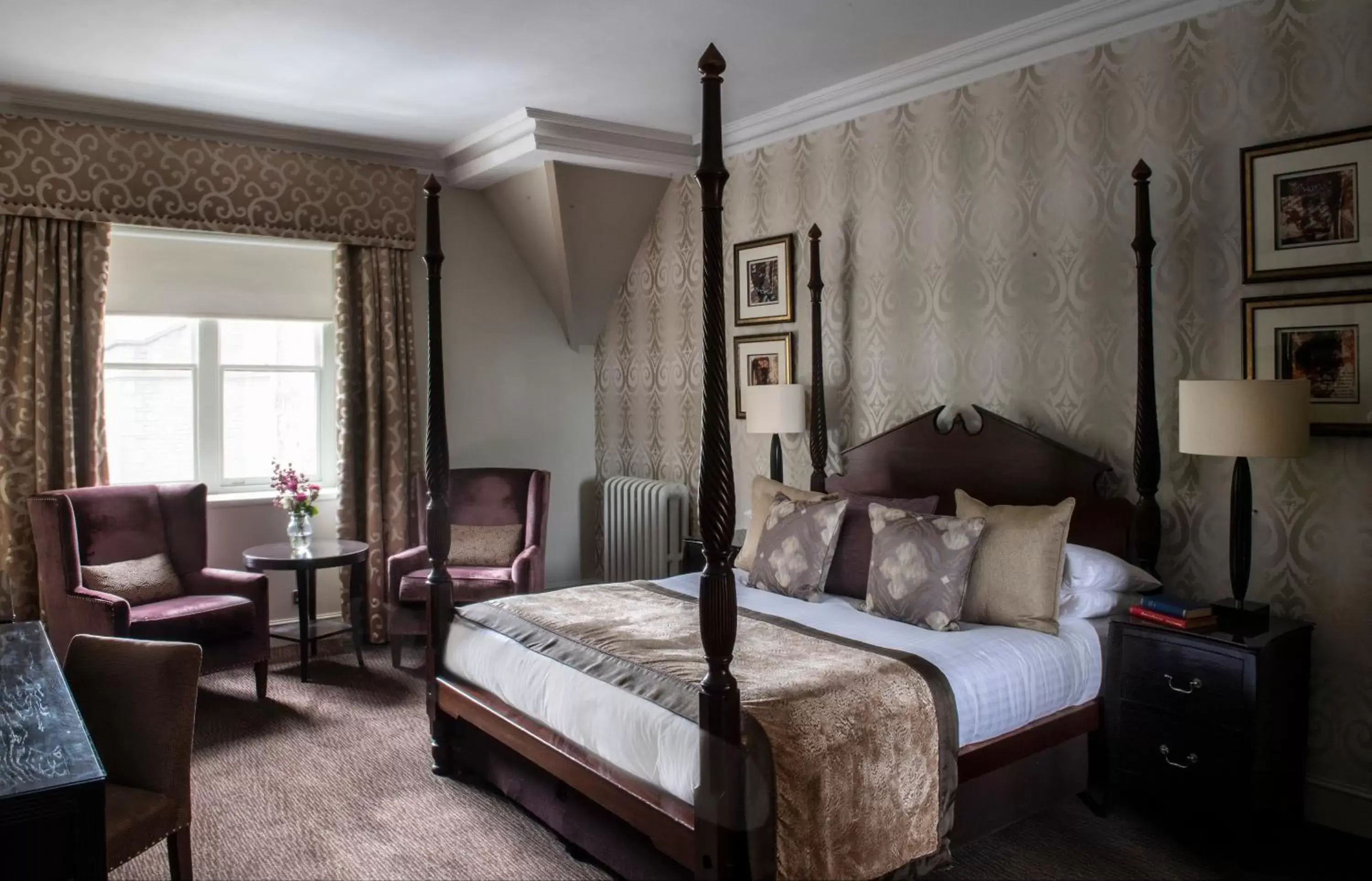 Bedroom, Bed in Nutfield Priory Hotel & Spa