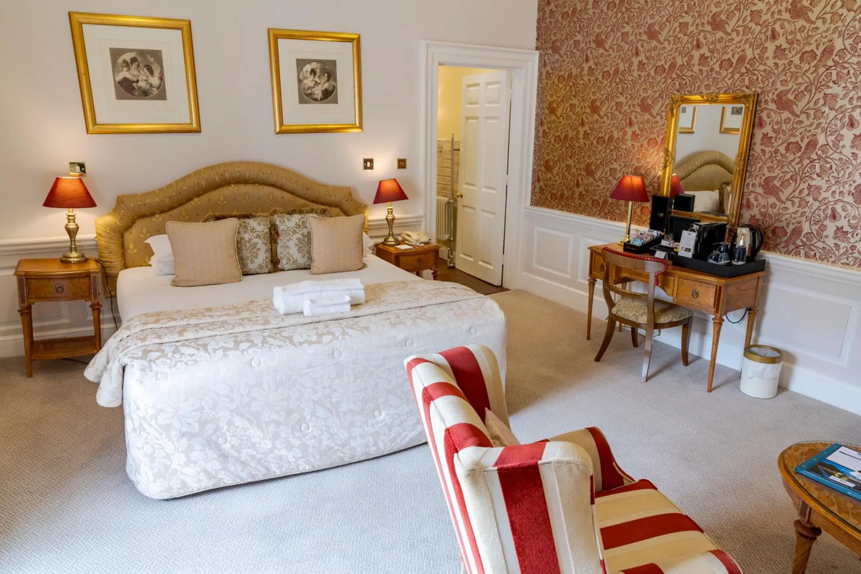 Bedroom in Hintlesham Hall Hotel
