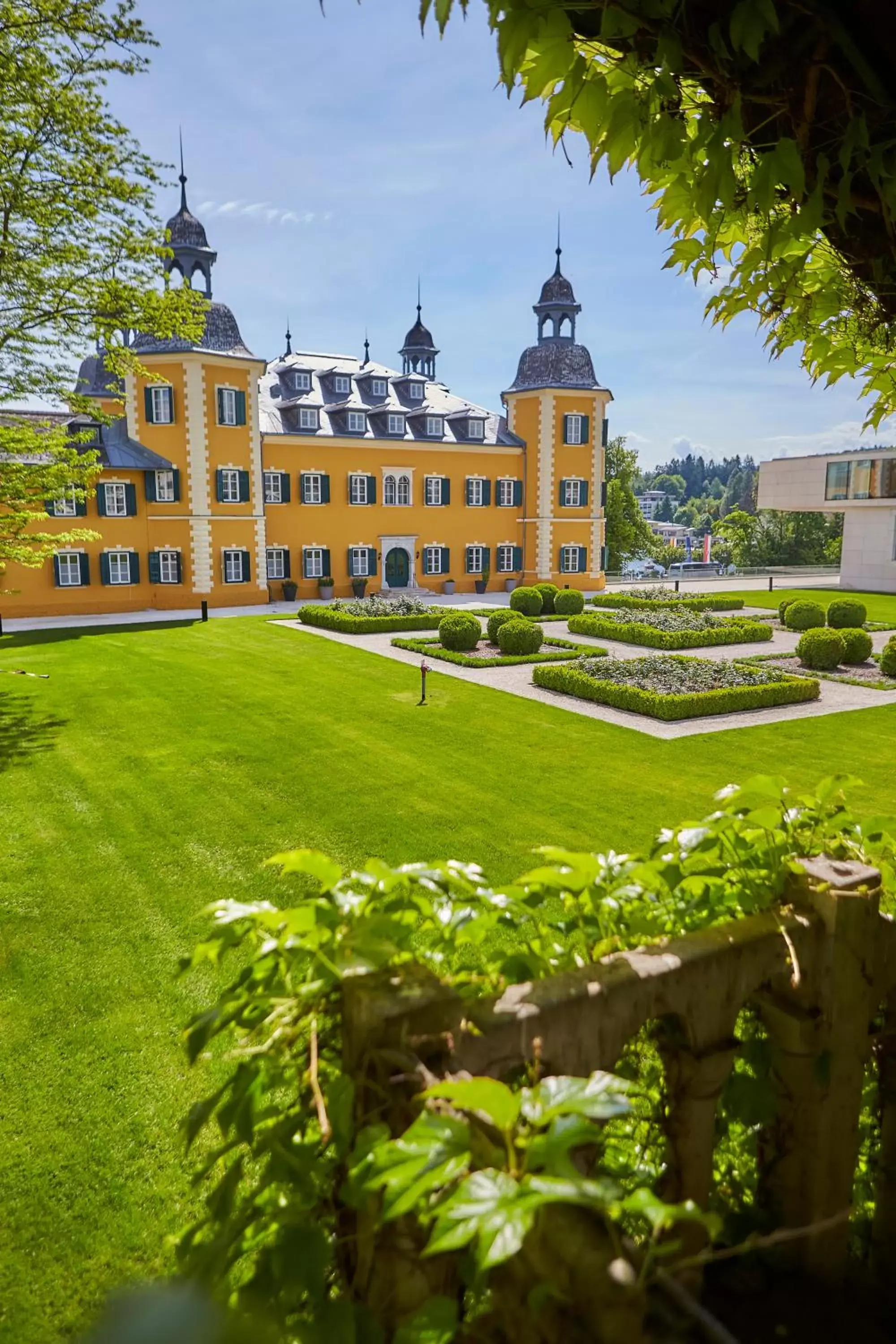 Property building in Falkensteiner Schlosshotel Velden – The Leading Hotels of the World