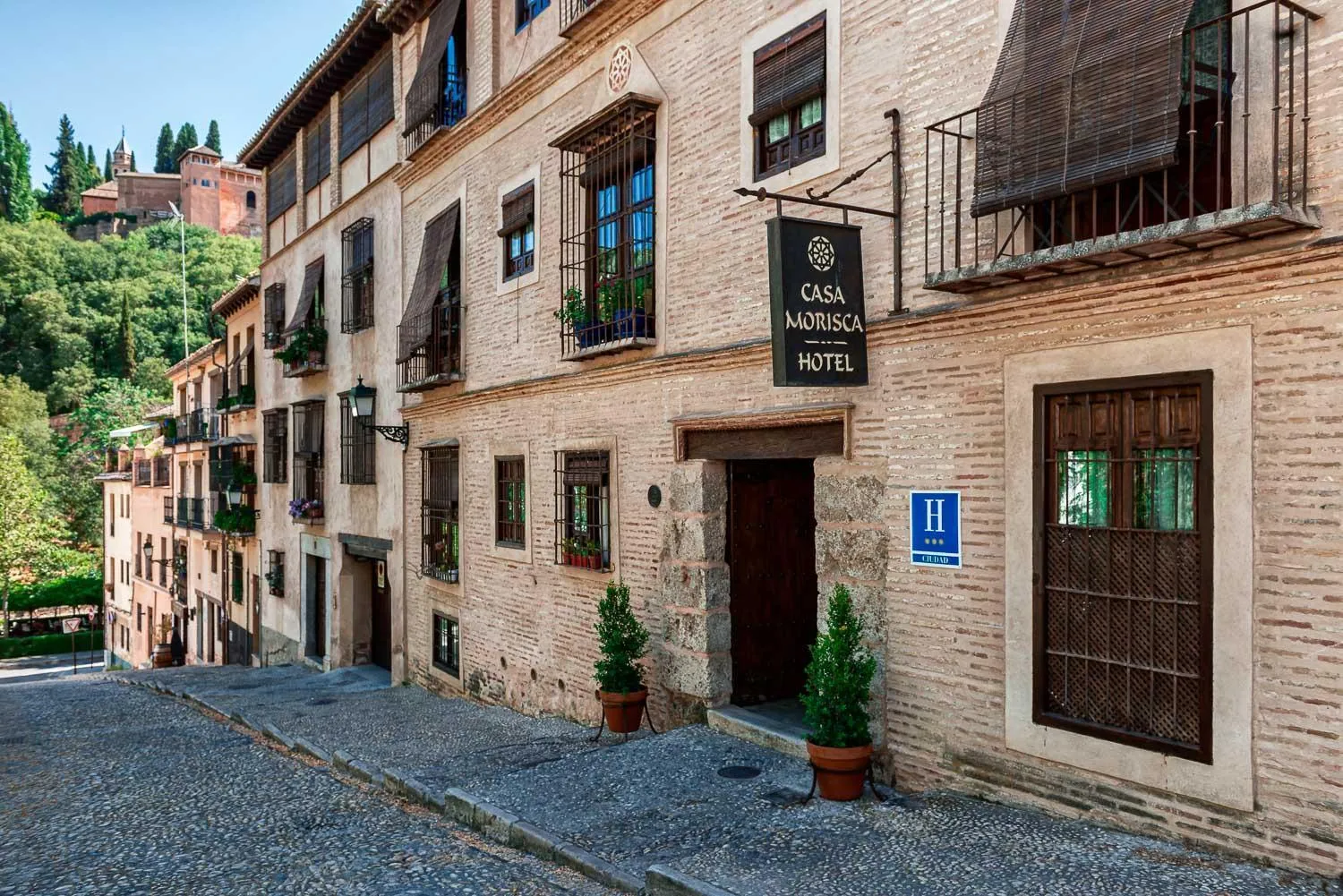 Property building in Hotel Casa Morisca