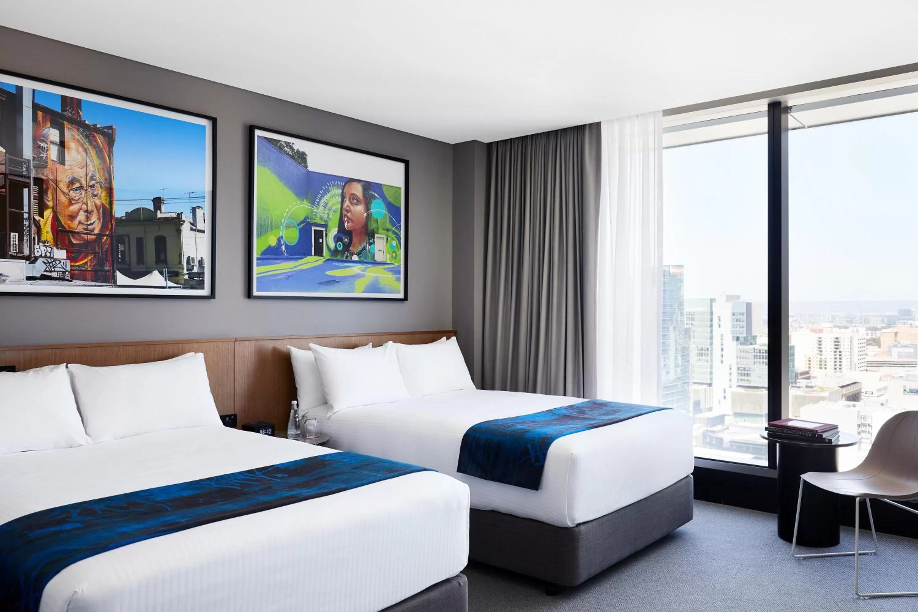 Bed in The Adnate Perth - Art Series