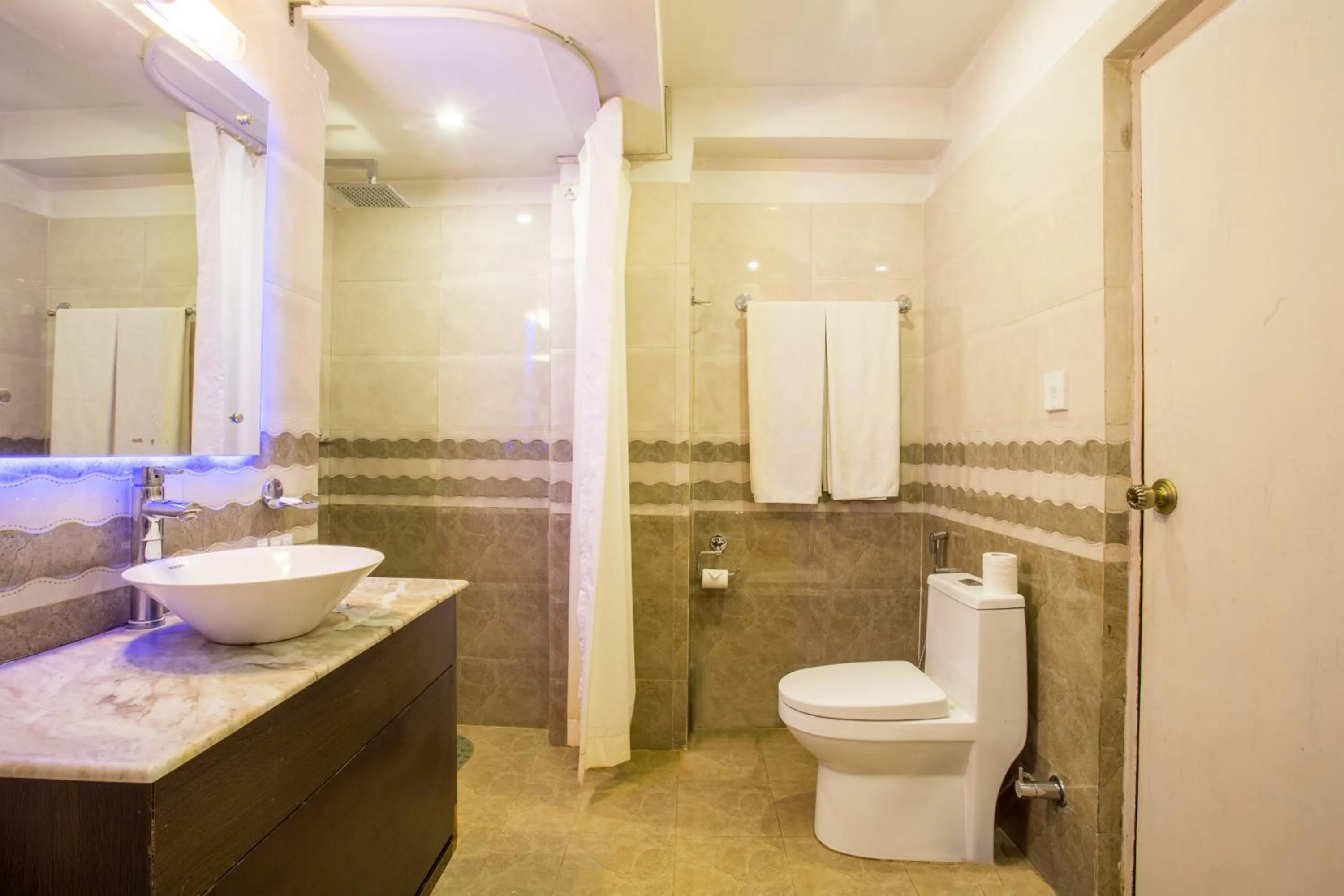 Shower in Avataar Kathmandu Hotel