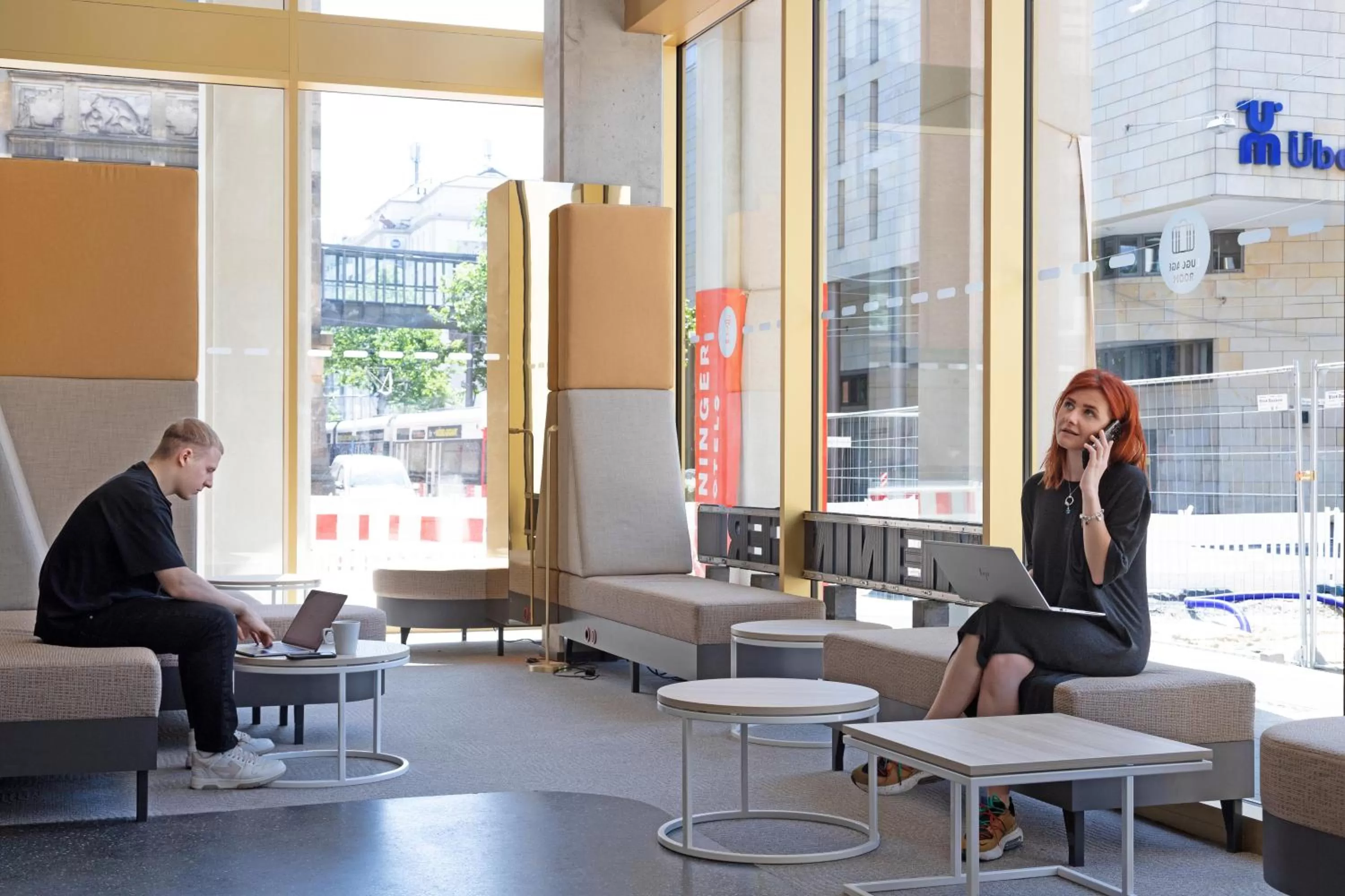 Lobby or reception in MEININGER Hotel Bremen Hauptbahnhof