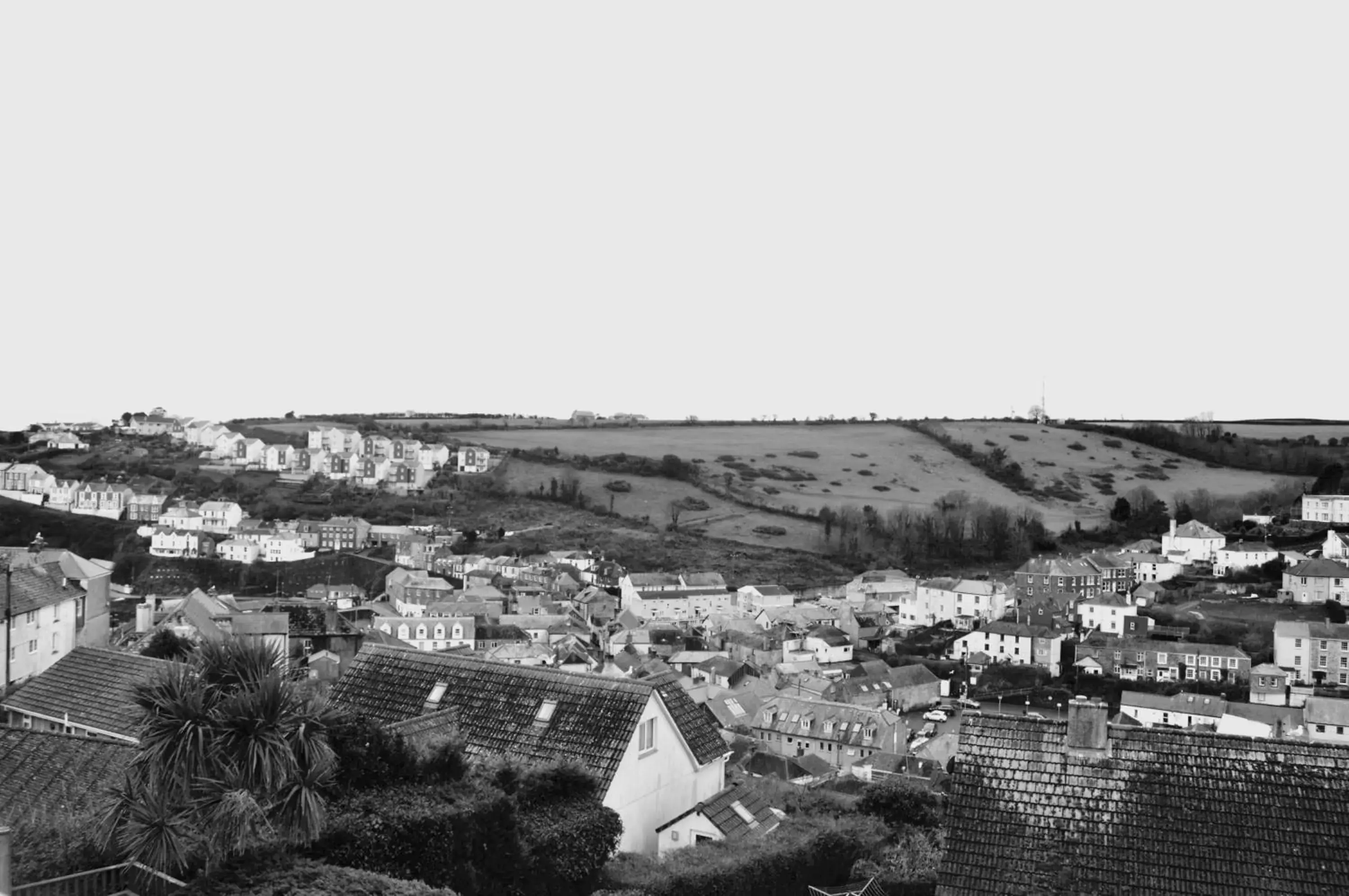 Mountain view, Bird's-eye View in Tregorran Guest House Mevagissey