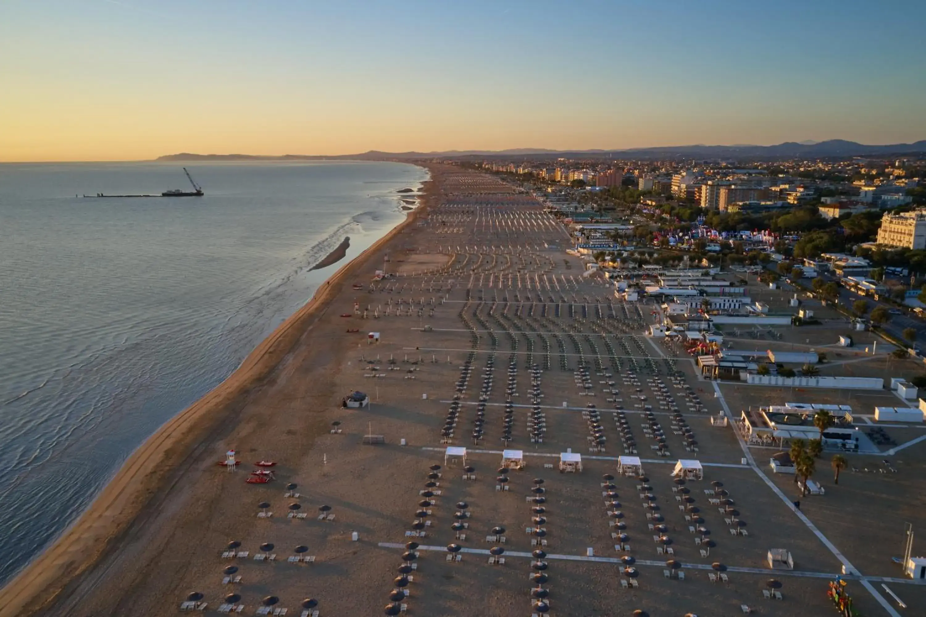 Beach, Bird's-eye View in Rimini Suite Hotel