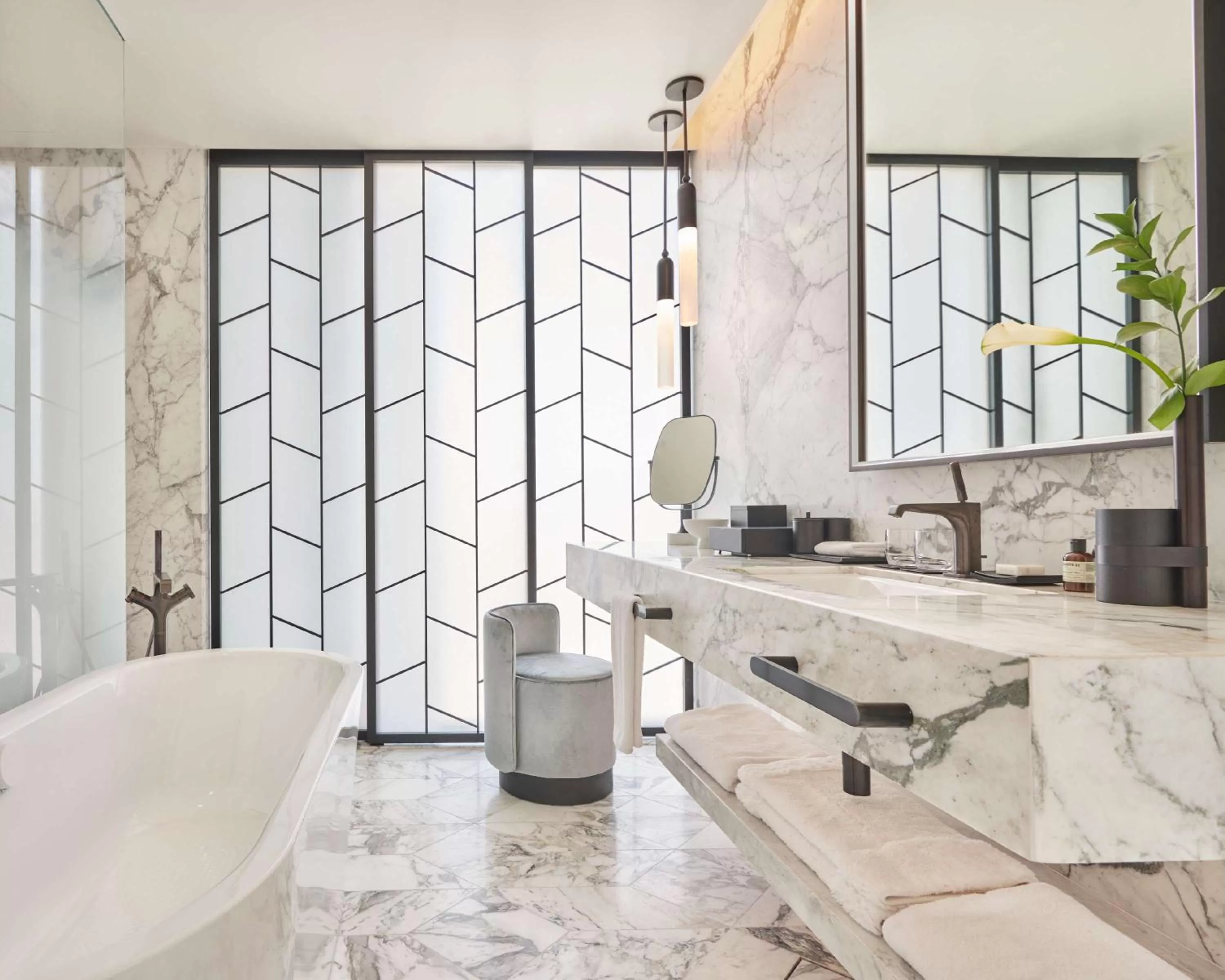 Bathroom in Grand Hyatt Kuwait