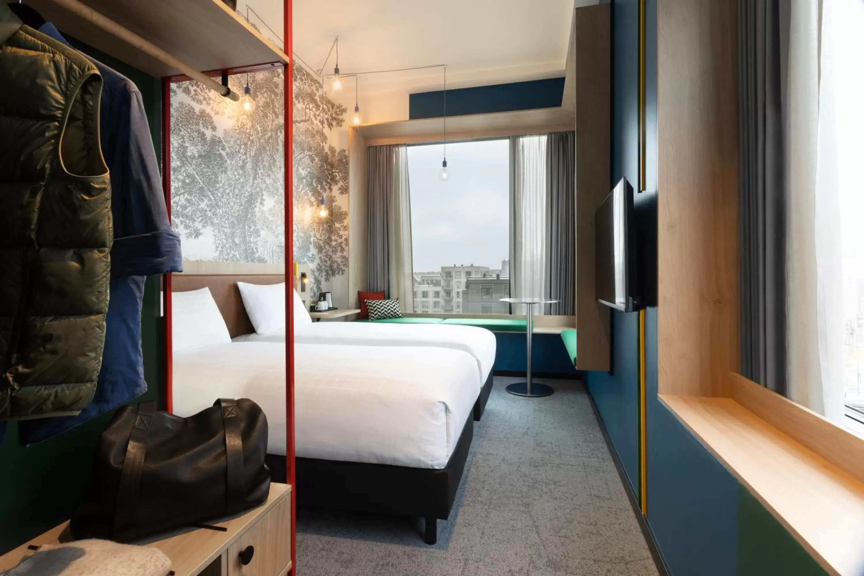 Bedroom, Bed in ibis Styles Copenhagen Orestad