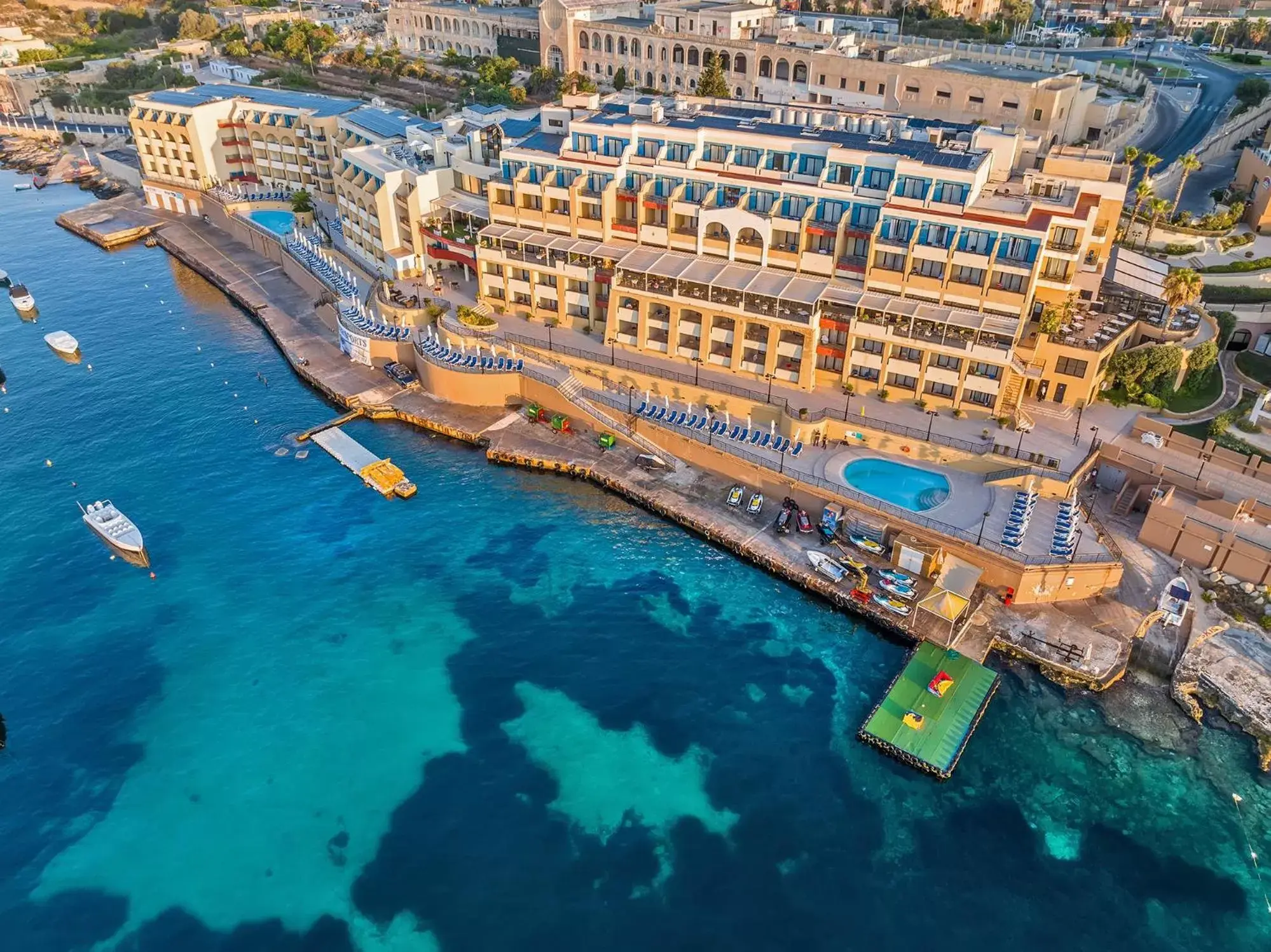 Property building, Bird's-eye View in Marina Hotel Corinthia Beach Resort Malta