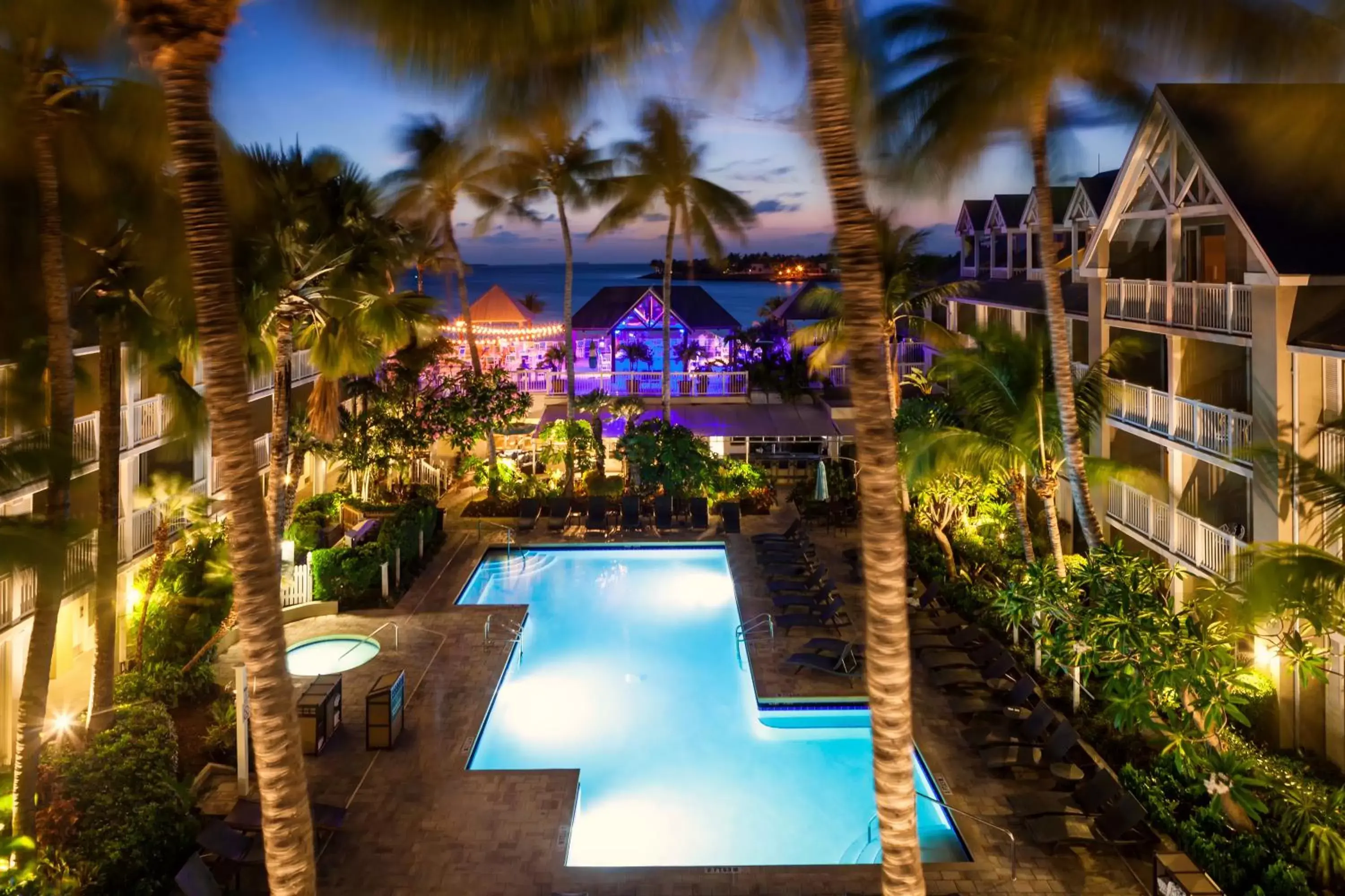 Night, Pool View in Opal Key Resort & Marina