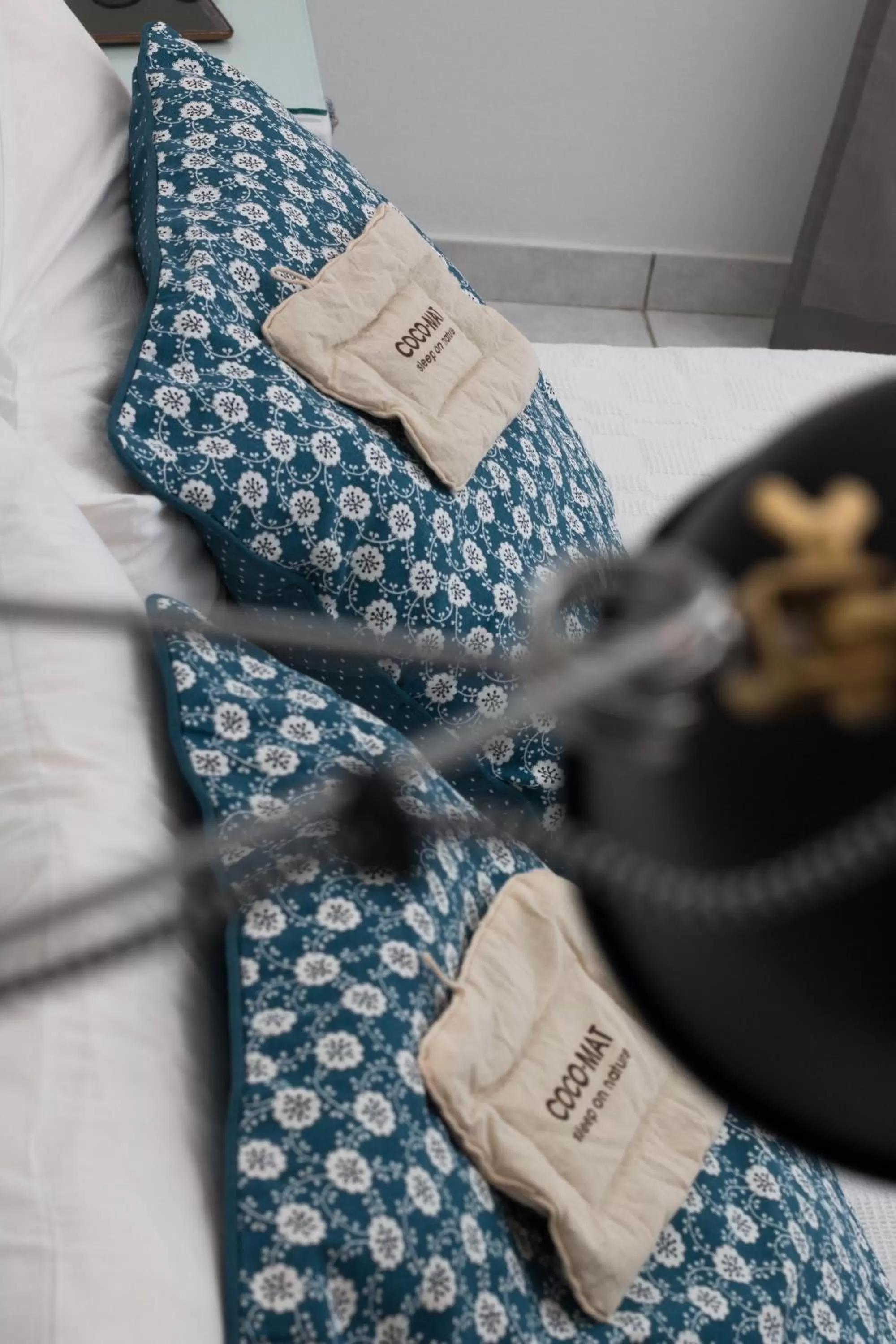 Decorative detail, Bed in Ktima Bianco