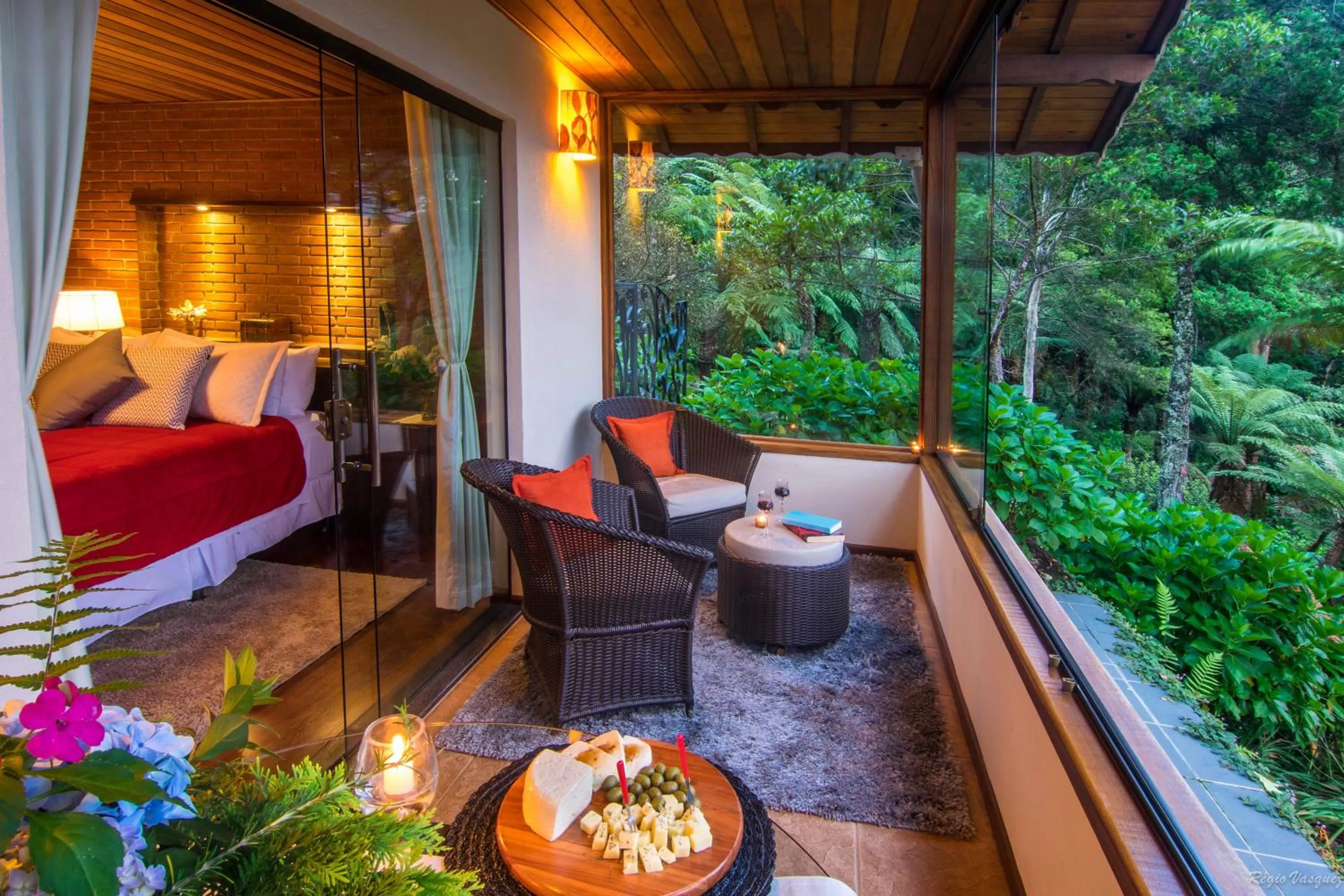 Natural landscape, Bed in Pousada Ricanto Amore Mio