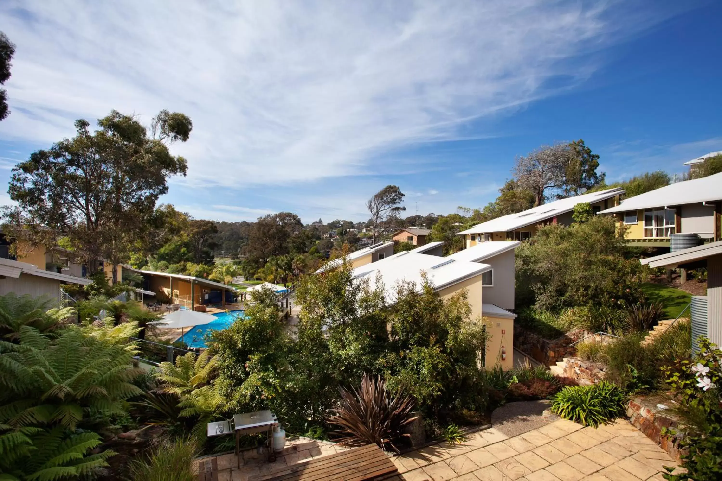 Garden, Bird's-eye View in Tathra Beach House Holiday Apartments