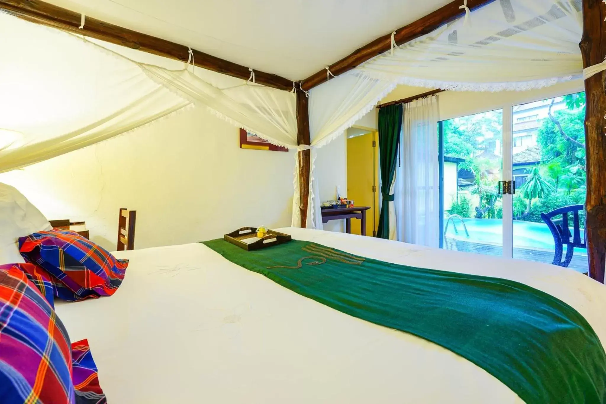 Bed in Supatra Hua Hin Resort