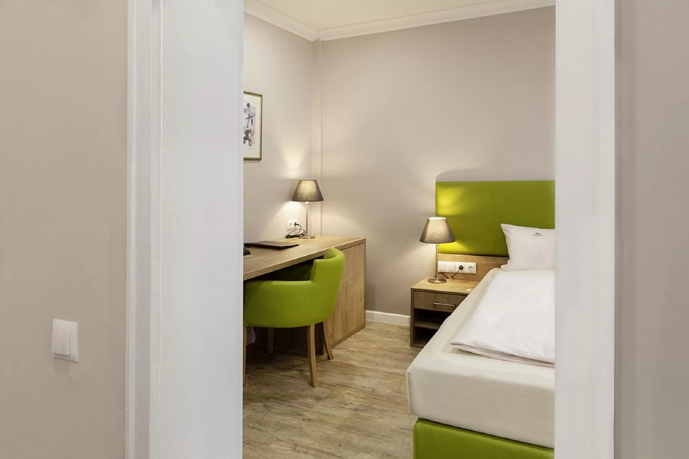 Bed in Hotel Engelbert