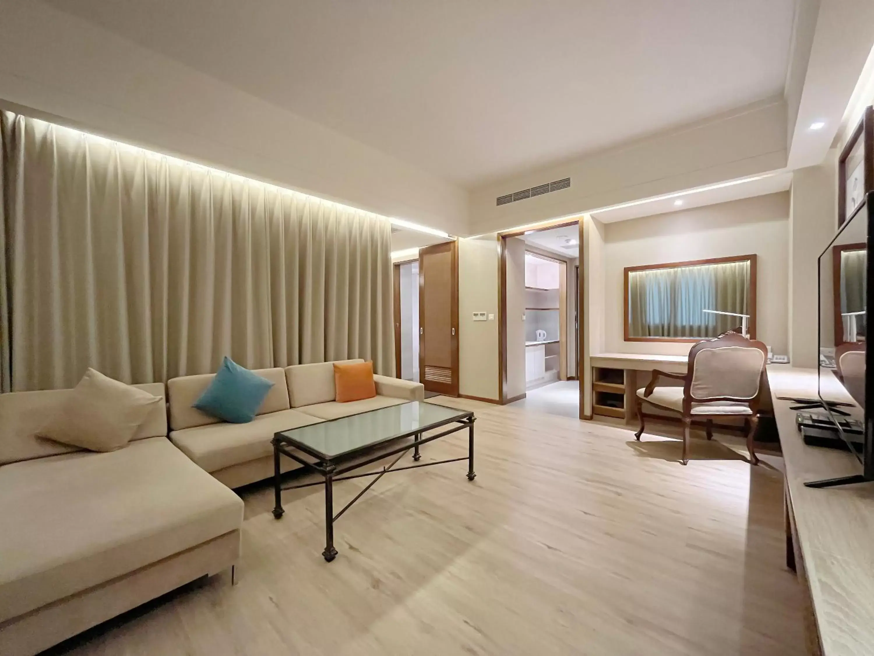 Living room, Bed in Jia Hsin Garden Hotel Living room, Bed in Jia Hsin Garden Hotel