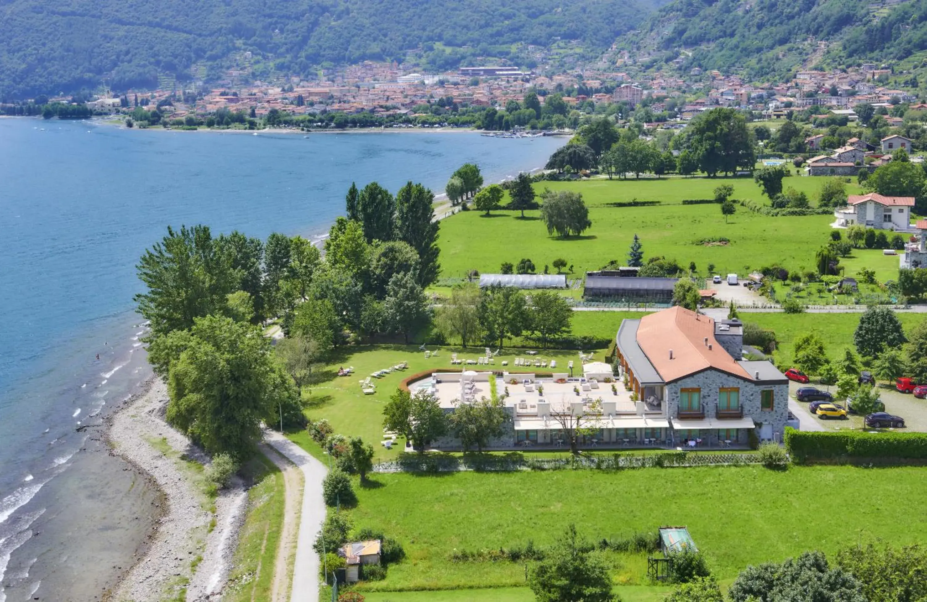 Property building, Bird's-eye View in Tullio Hotel