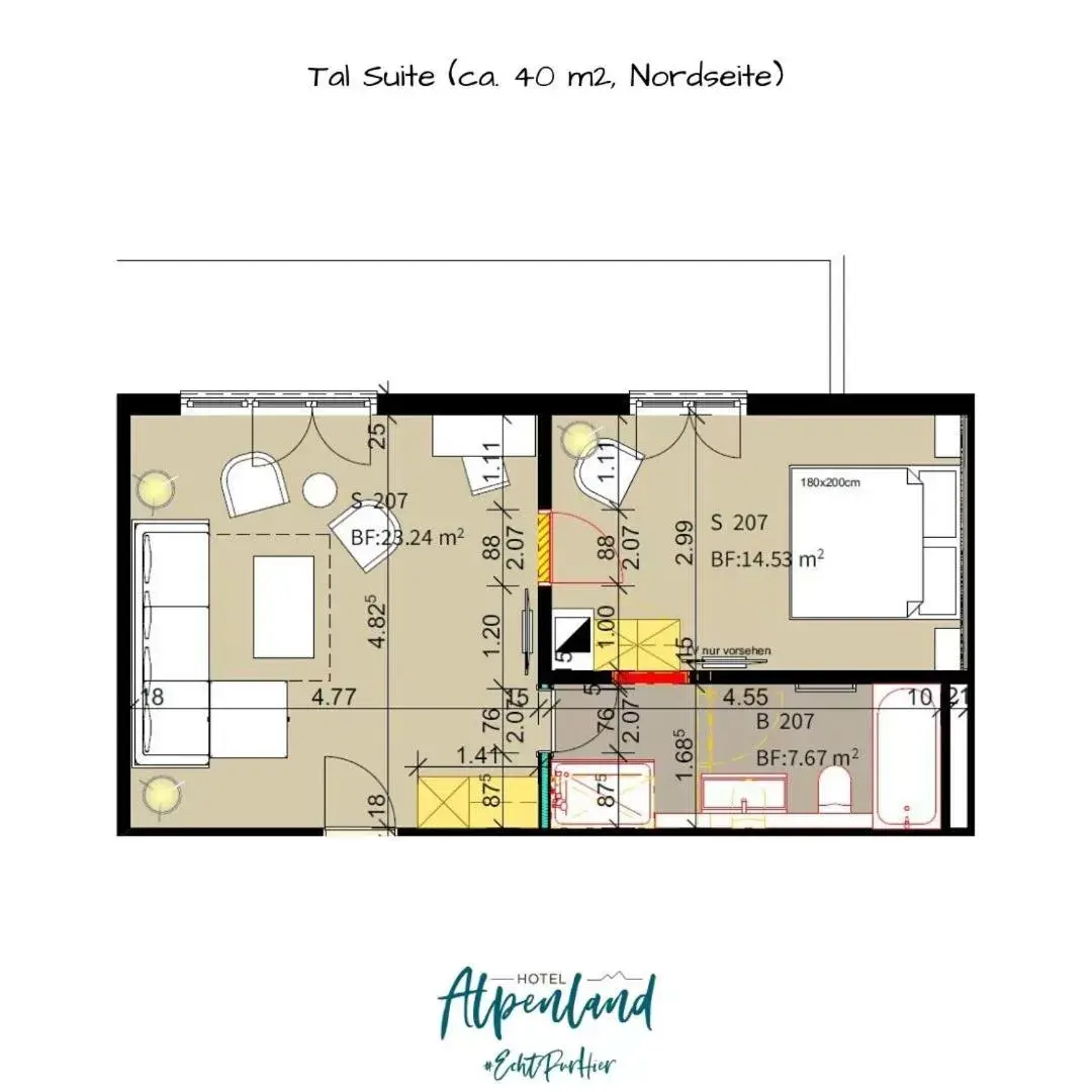 Floor Plan in Hotel Alpenland