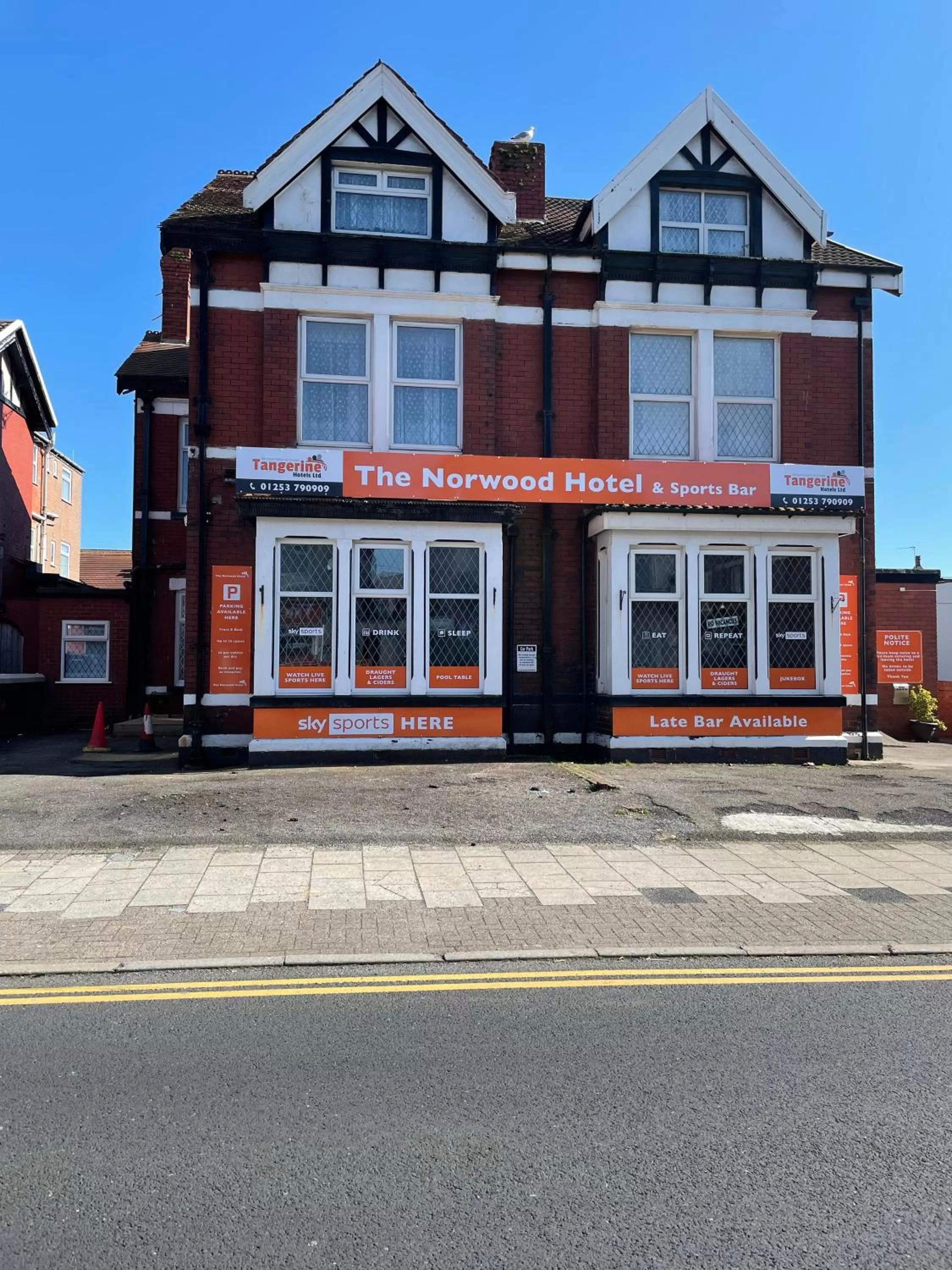 Property building in The Norwood Hotel for Groups-Blackpool Party Weekends